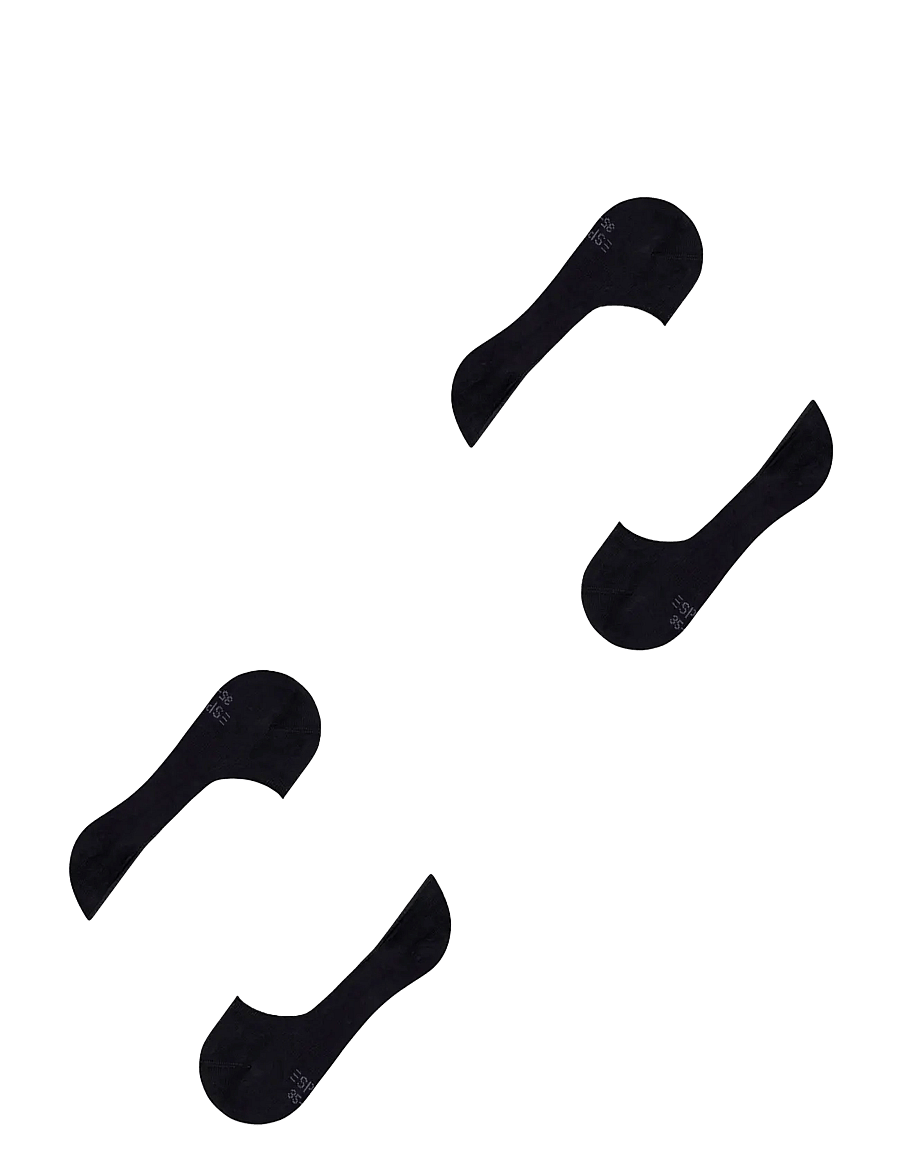 Esprit Socks - Cotton Invisible 2-Pack sustainable uni coloured - Ökklasokkar - black - 4