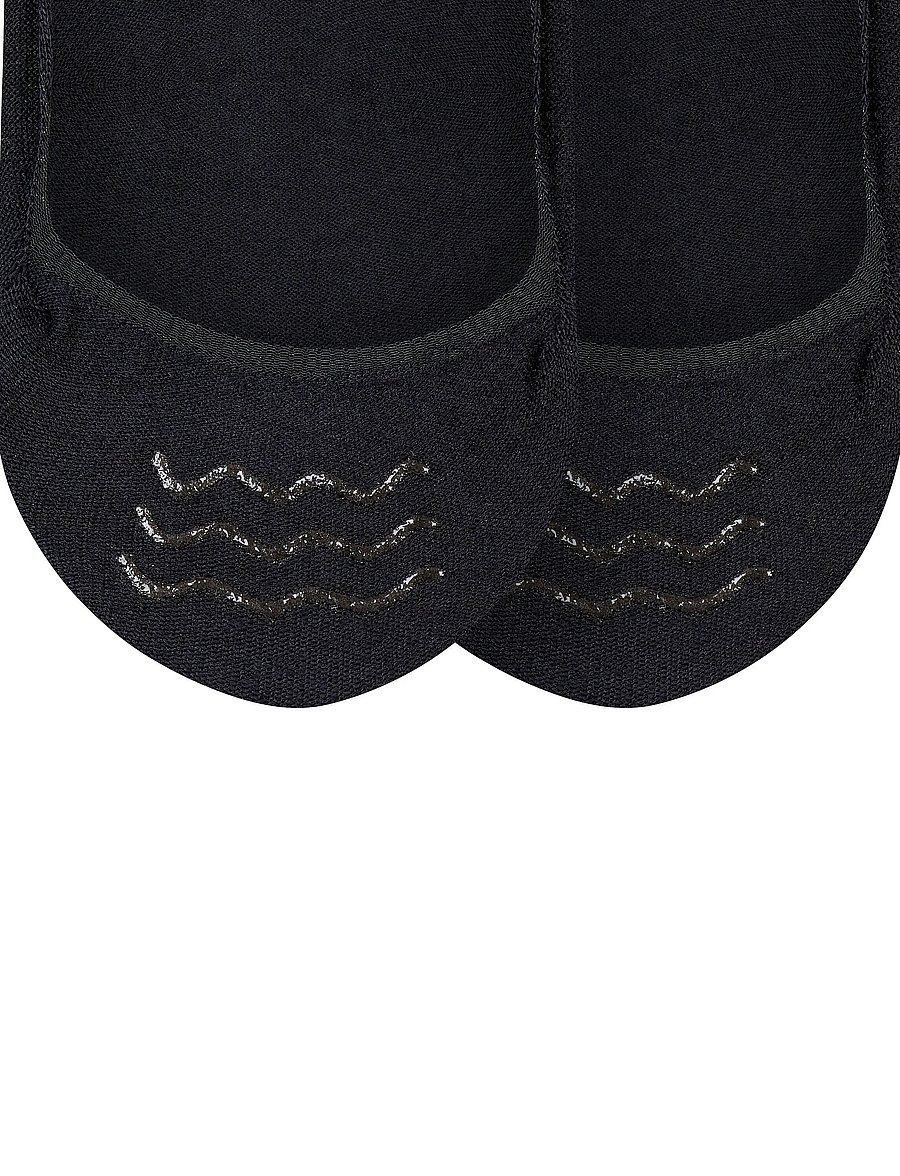Esprit Socks - Cotton Invisible 2-Pack sustainable uni coloured - Ökklasokkar - black - 5