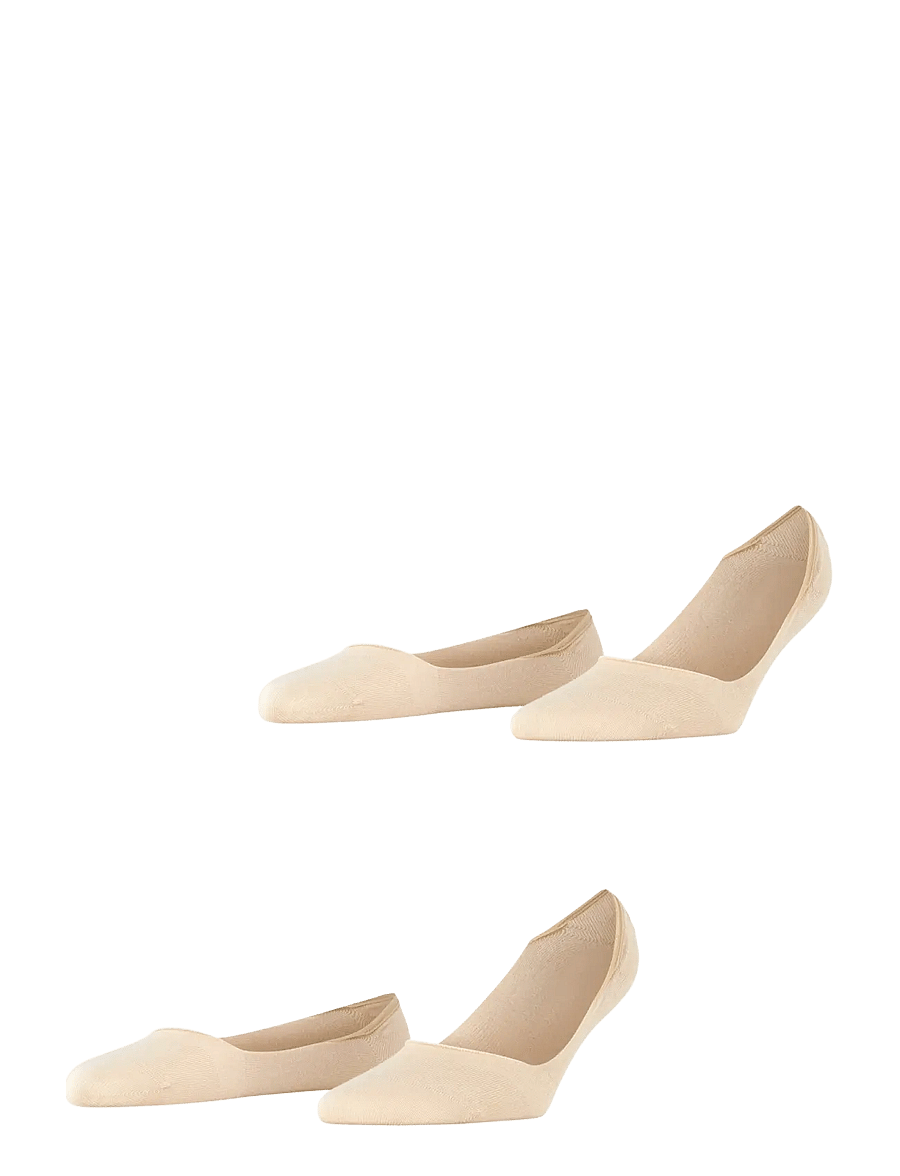 Esprit Socks - Cotton Invisible 2-Pack sustainable uni coloured - ankelstrumpor - cream - 0