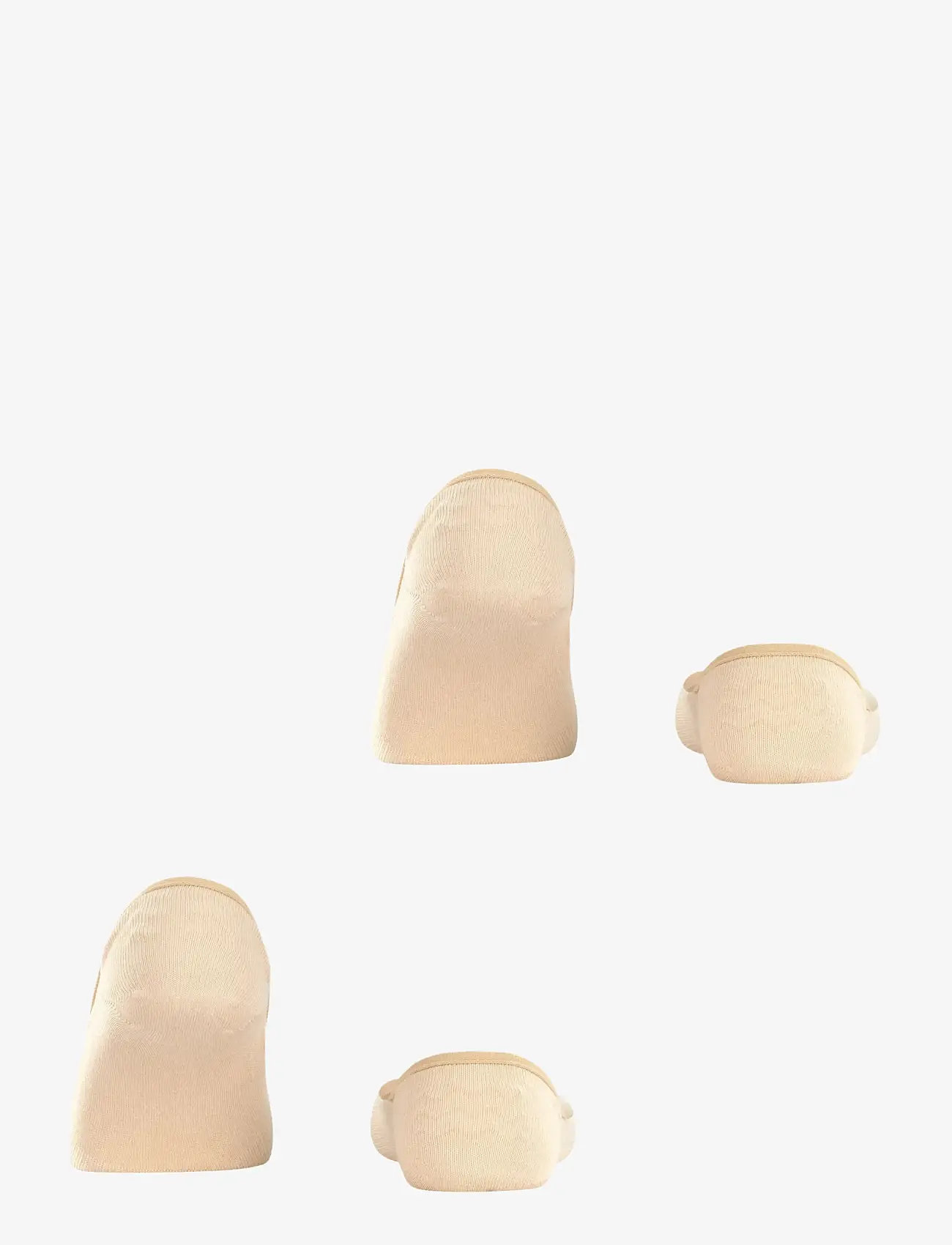 Esprit Socks - Cotton Invisible 2-Pack sustainable uni coloured - laveste priser - cream - 1