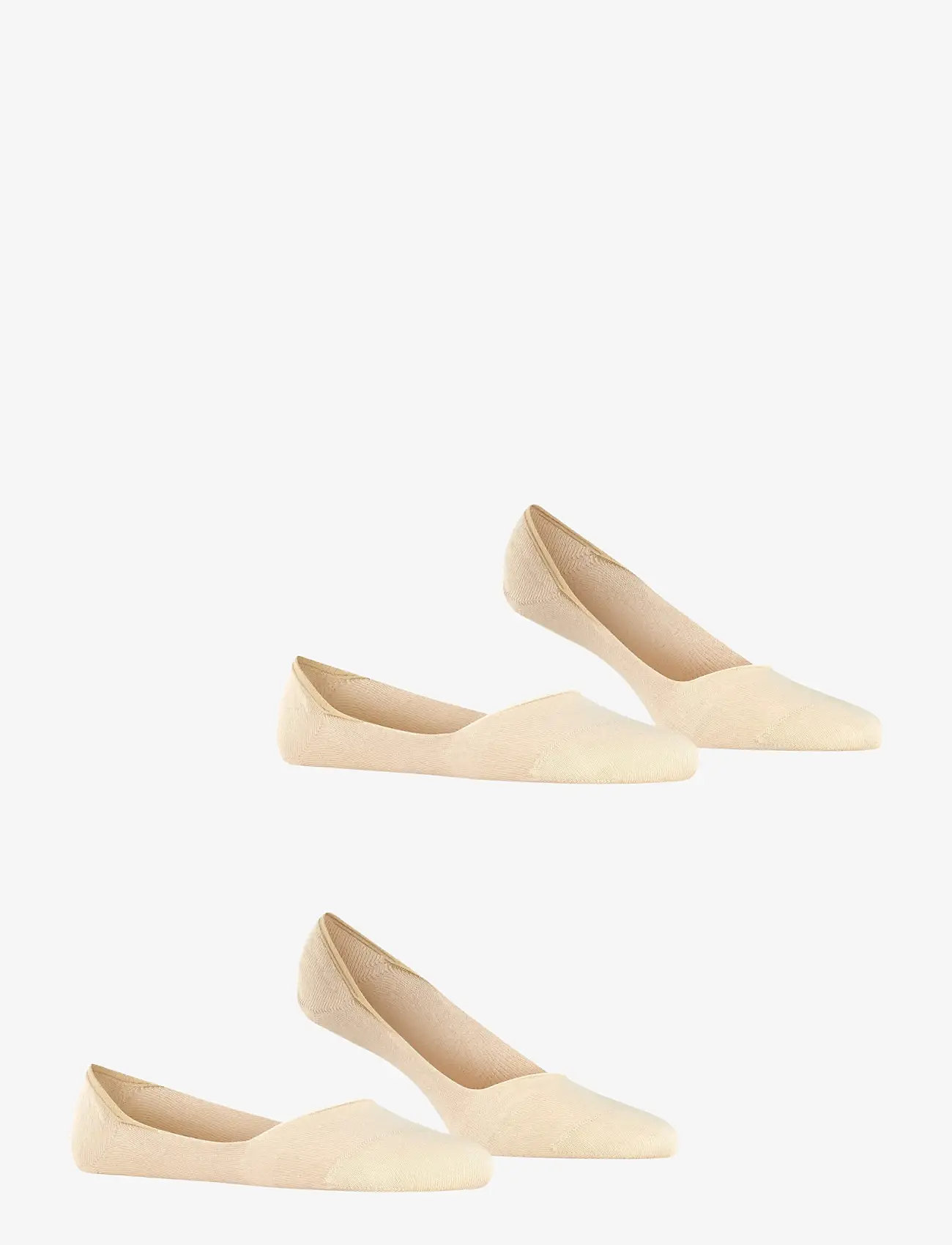 Esprit Socks - Cotton Invisible 2-Pack sustainable uni coloured - laveste priser - cream - 2