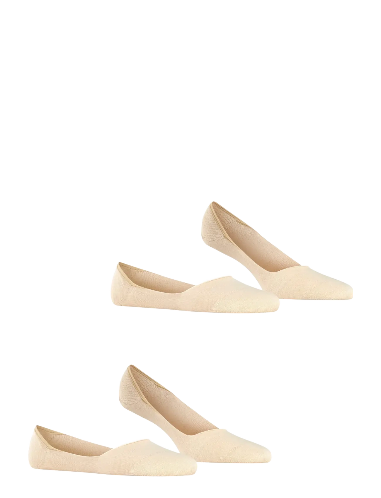 Esprit Socks - Cotton Invisible 2-Pack sustainable uni coloured - chaussettes sport - cream - 2