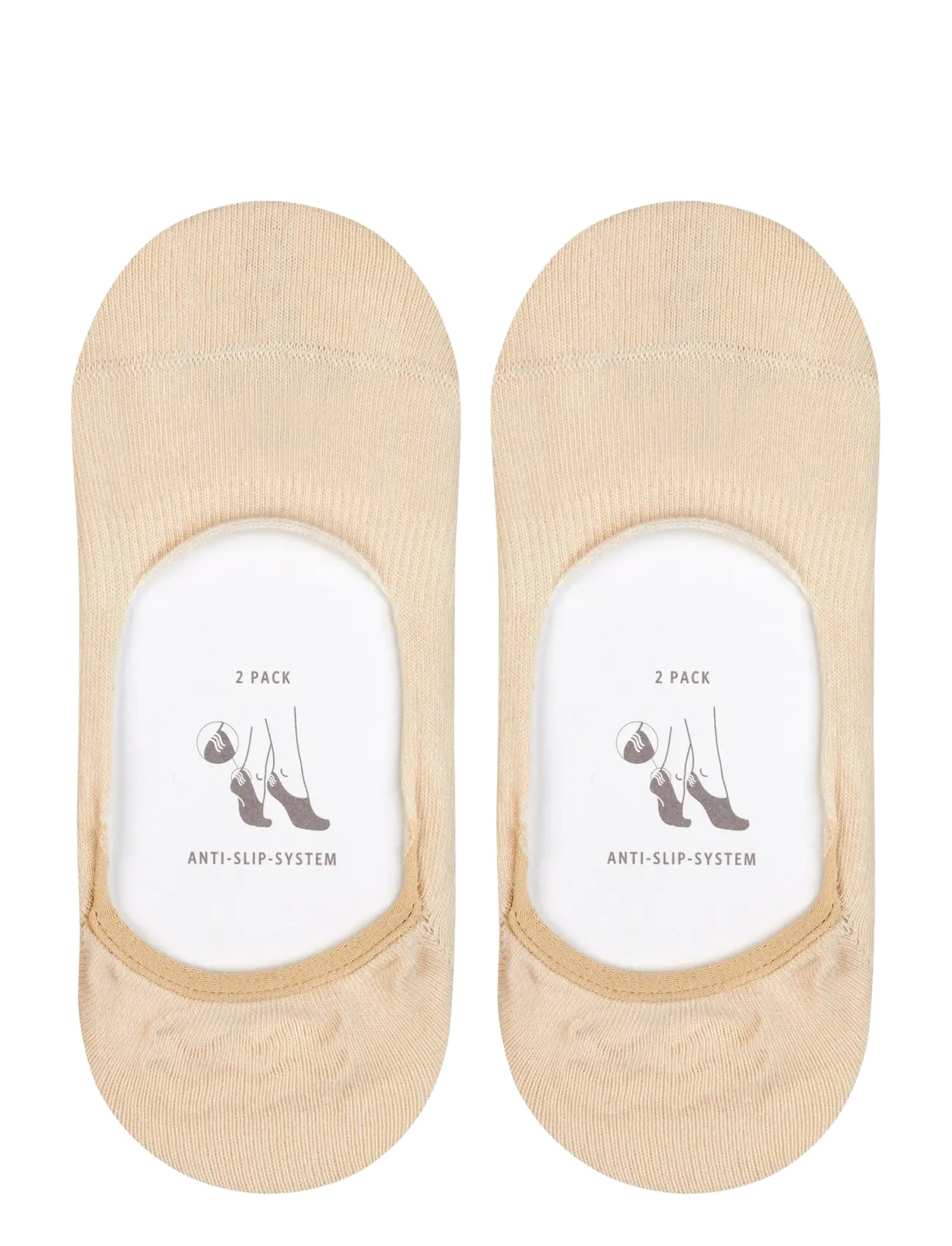 Esprit Socks - Cotton Invisible 2-Pack sustainable uni coloured - chaussettes sport - cream - 3