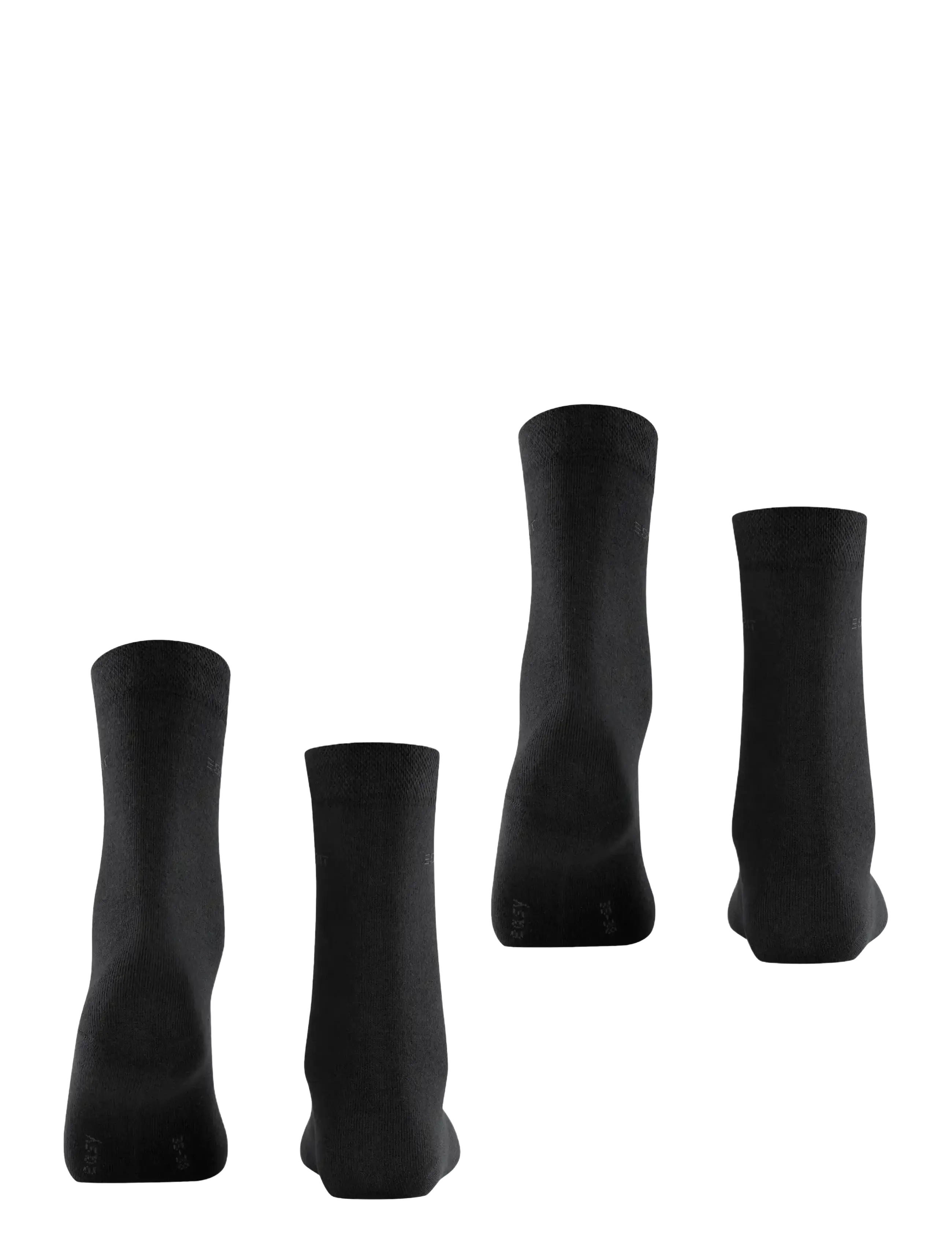 Esprit Socks - Basic Easy SO 2P - paprastos kojinės - black - 2