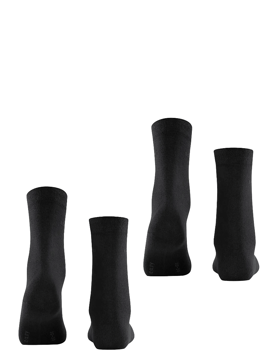 Esprit Socks - Basic Easy 2-Pack sustainable uni coloured - normale socken - black - 2
