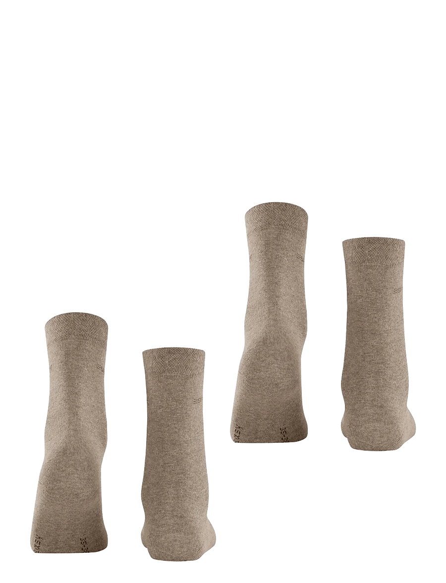 Esprit Socks - Basic Easy 2-Pack sustainable uni coloured - klassikalised sokid - nutmeg mel - 2