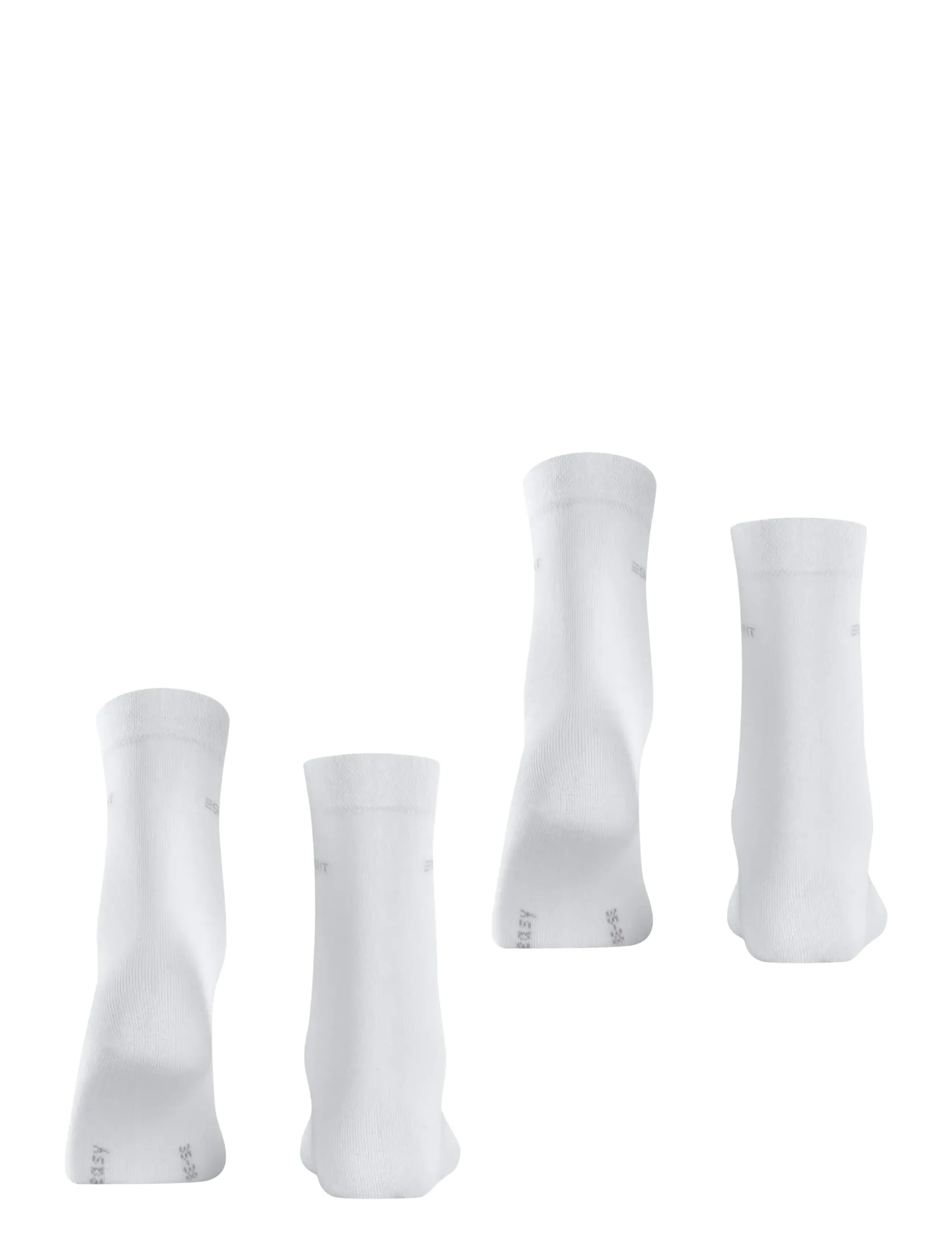 Esprit Socks - Basic Easy 2-Pack sustainable uni coloured - almindelige strømper - white - 1