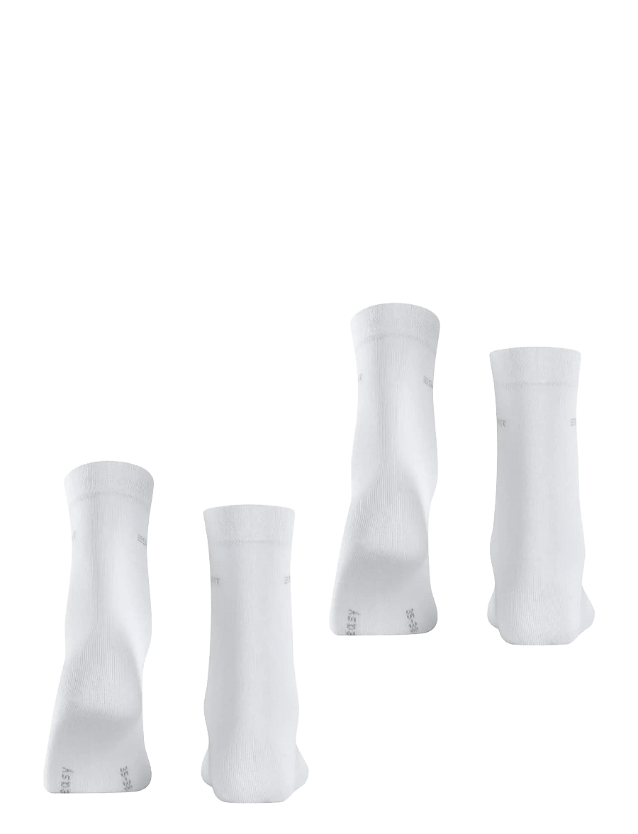 Esprit Socks - Basic Easy 2-Pack sustainable uni coloured - vanliga strumpor - white - 1
