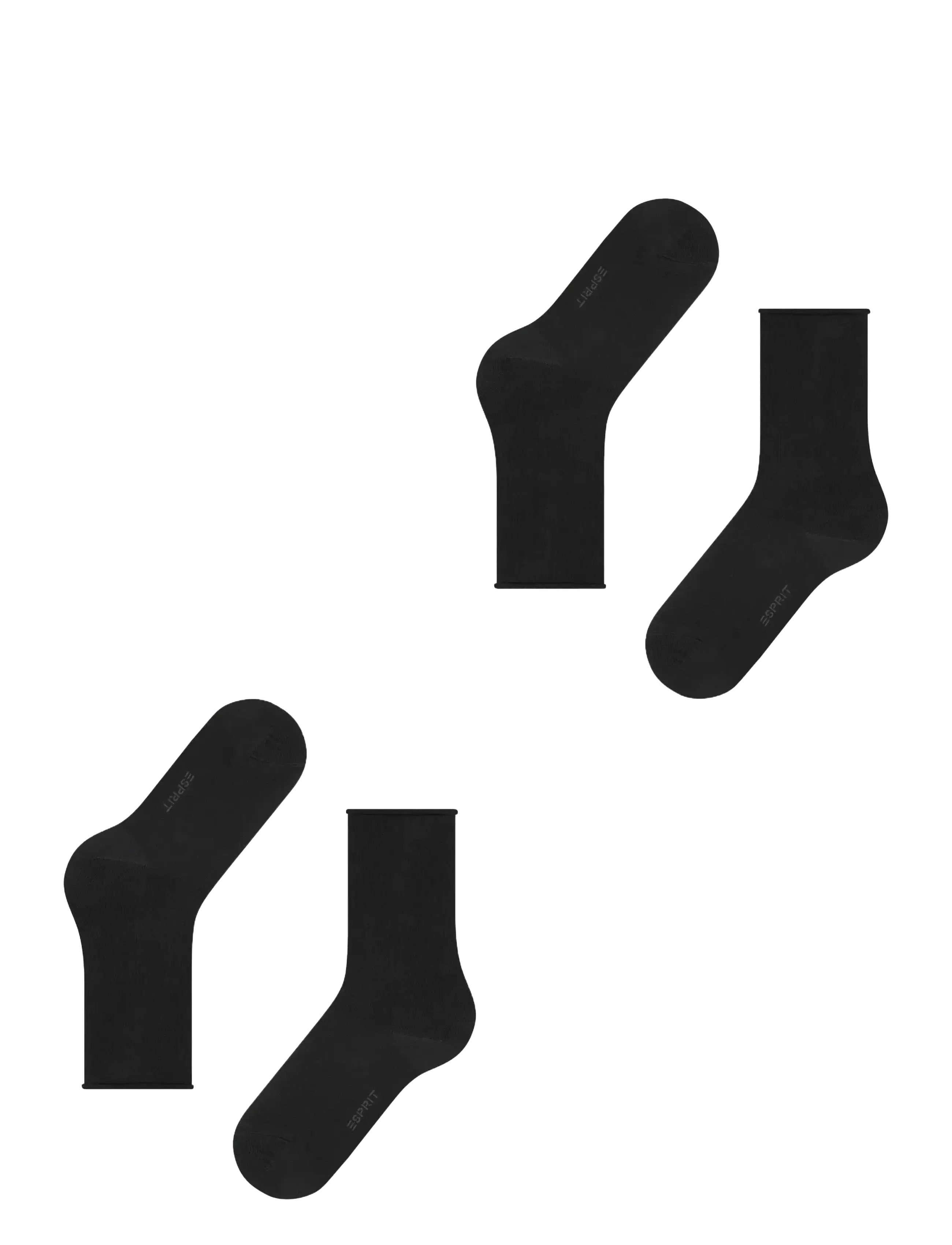 Esprit Socks - Basic Pure SO 2P - lowest prices - black - 2