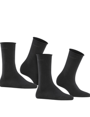 Esprit Socks - Basic Pure SO 2P - tavalliset sukat - black - 6