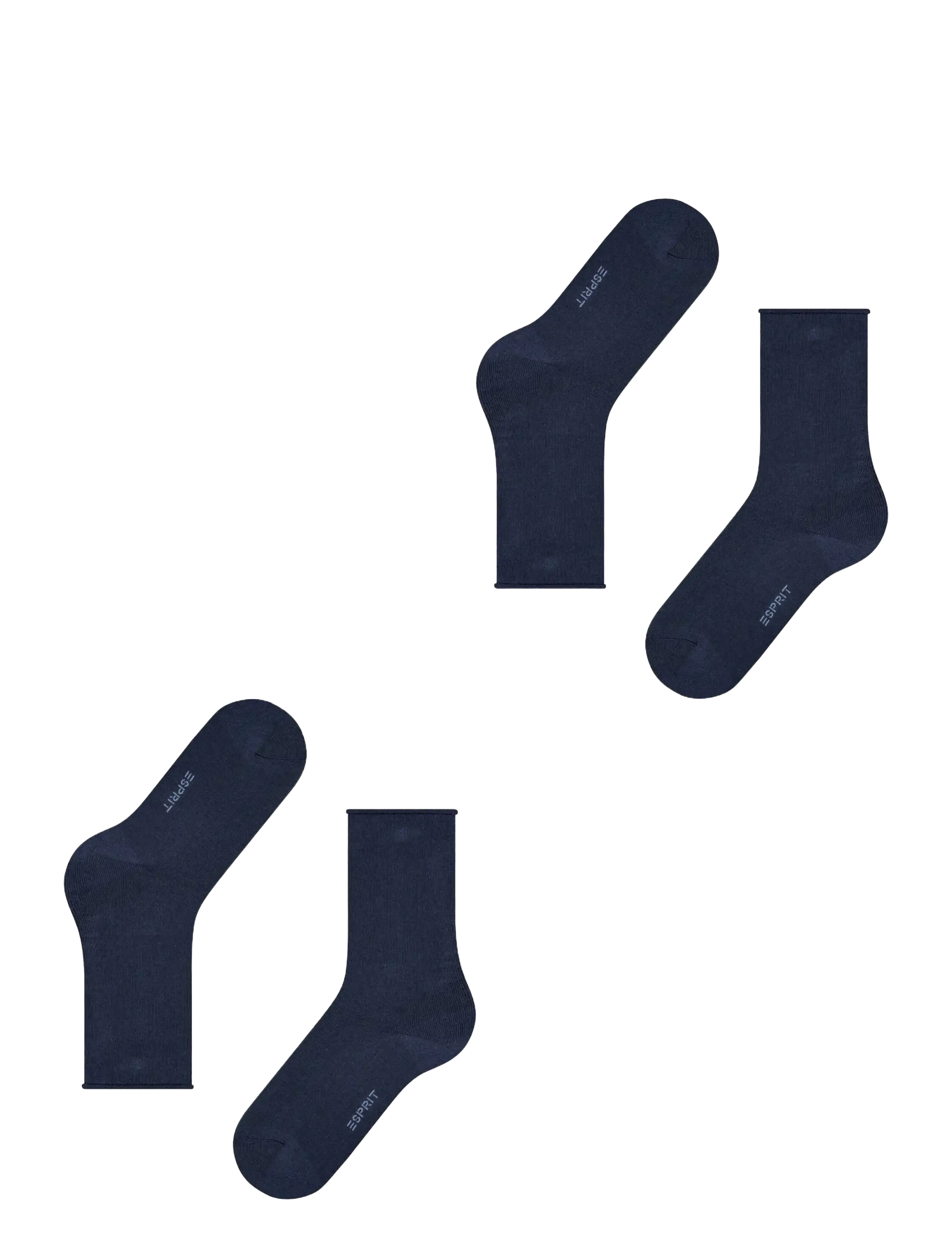 Esprit Socks - Basic Pure 2-Pack sustainable uni coloured - normale socken - marine - 3