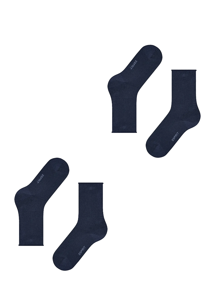 Esprit Socks - Basic Pure 2-Pack sustainable uni coloured - normale socken - marine - 3