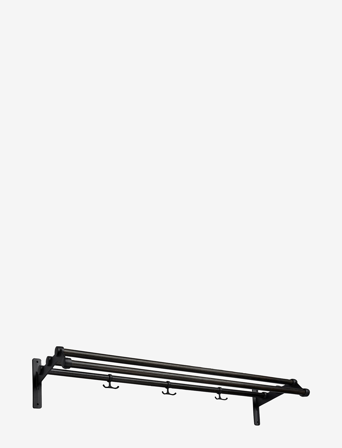 Essem Design - Nostalgi 291 hat rack - coat hooks & racks - black stained oak,black textured - 0