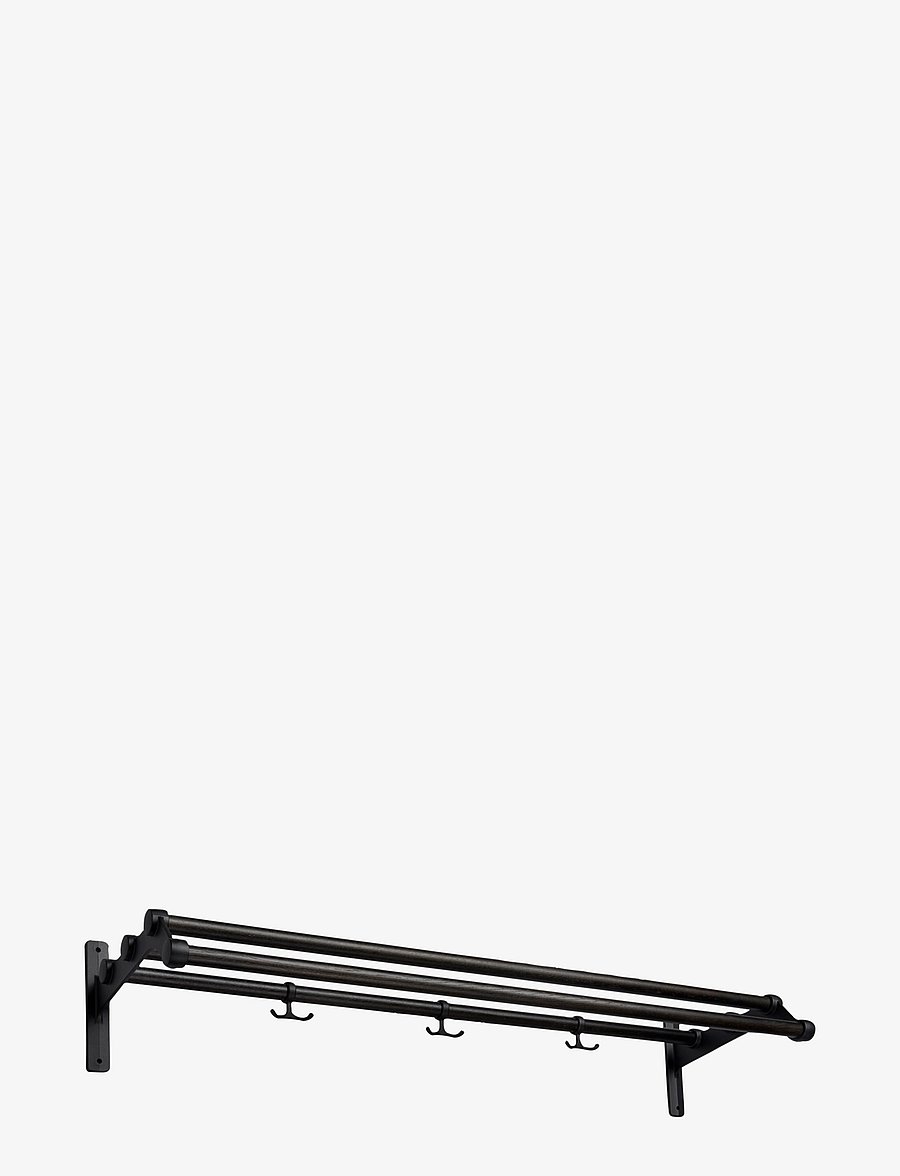 Essem Design - Nostalgi 291 hat rack - kleiderhaken & kleiderbügel - black stained oak,black textured - 0