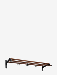 Essem Design - Nostalgi 291 hat rack - coat hooks & racks - walnut,black textured - 0