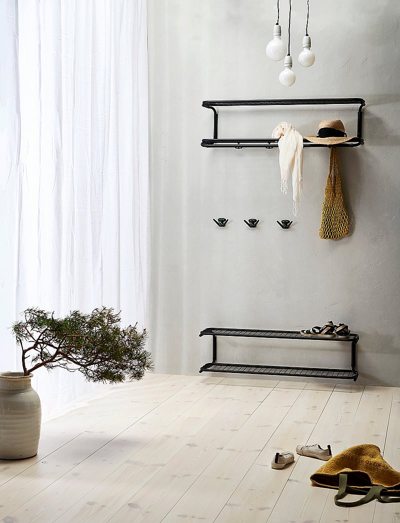 Essem Design - Classic shoe rack - jalatsiriiulid ja kingaalused - black textured - 0