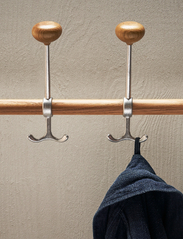 Essem Design - Gustav hook strip - coat hooks & racks - oak,aluminium - 1