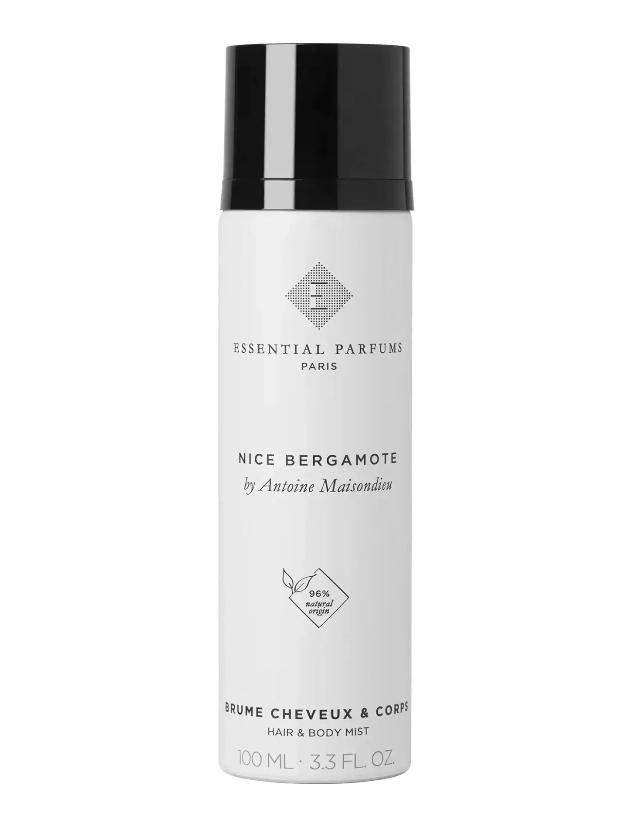 Essential Parfums Nice Bergamote By Antoine Maisondieu Hair & Body Mist 100Ml (Online Only), Fragrance Tåge, Hvid, Str: 100 ML