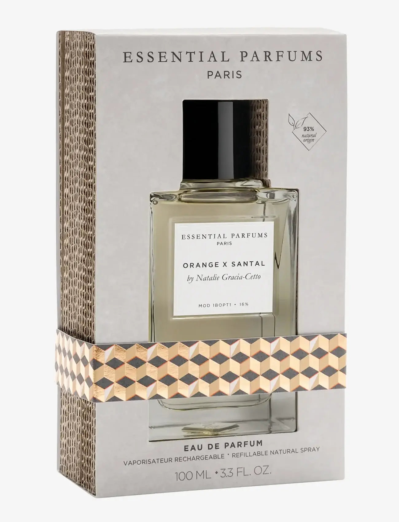 Essential Parfums - ORANGE X SANTAL BY NATHALIE GRACIA - CETTO EAU DE PARFUM REFILLABLE 100ML - til ham  - clear - 3