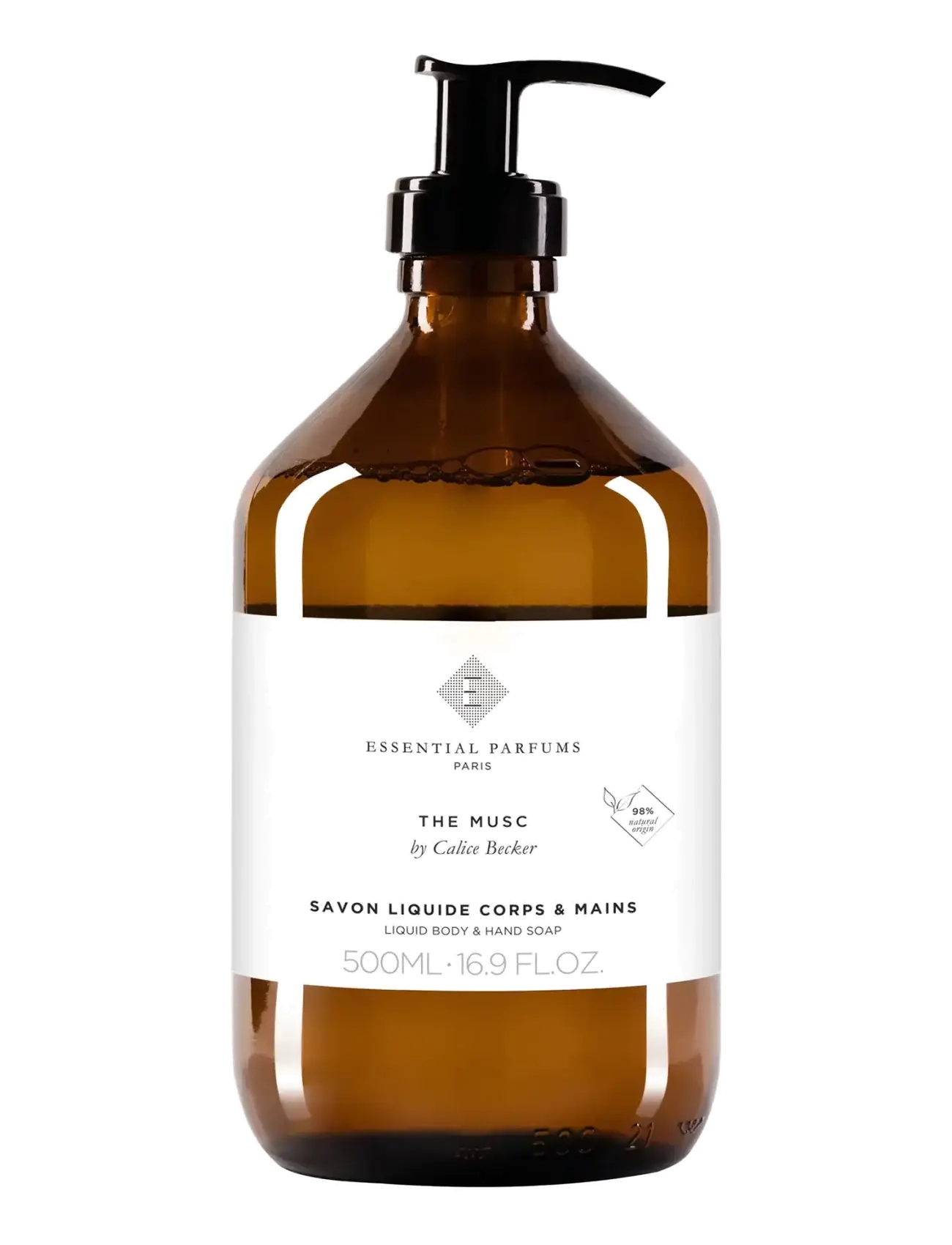 Essential Parfums The Musc By Calice Becker Hand And Body Soap 500Ml, Flydende håndsæbe, Nude, Str: 500 ML