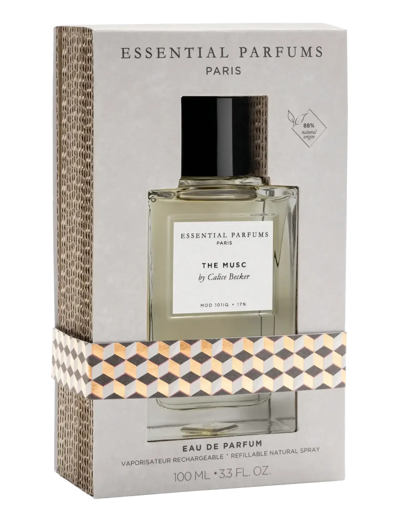 Essential Parfums - THE MUSC BY CALICE BECKER EAU DE PARFUM REFILLABLE 100ML - til ham  - clear - 3
