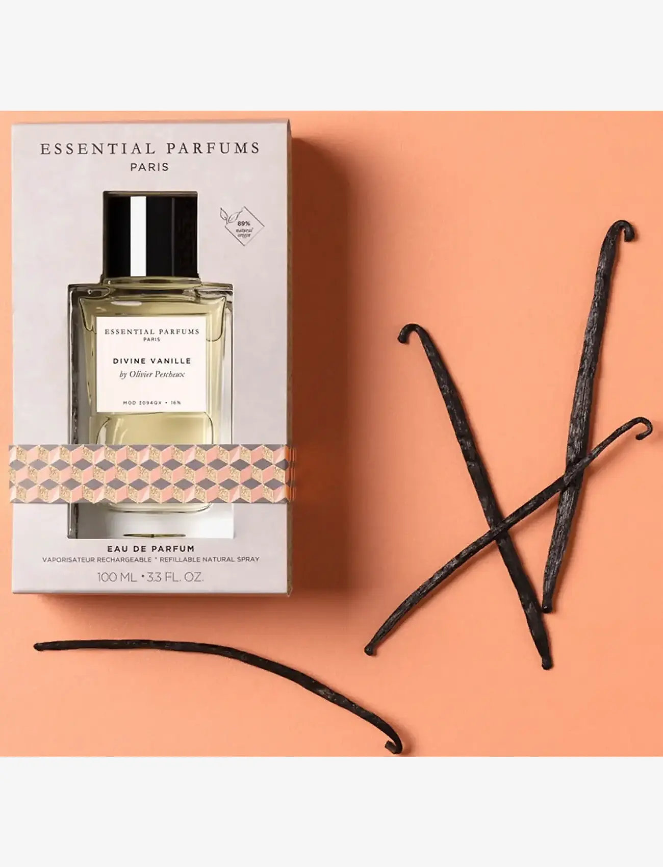 Essential Parfums - DIVINE VANILLE BY OLIVIER PESCHEUX EAU DE PARFUM REFILLABLE 100ML - till honom  - clear - 5