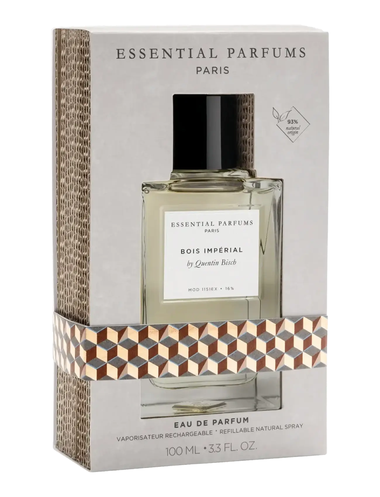 Essential Parfums - BOIS IMPERIAL BY QUENTIN BISCH EAU DE PARFUM REFILLABLE 100ML - miehille  - clear - 3
