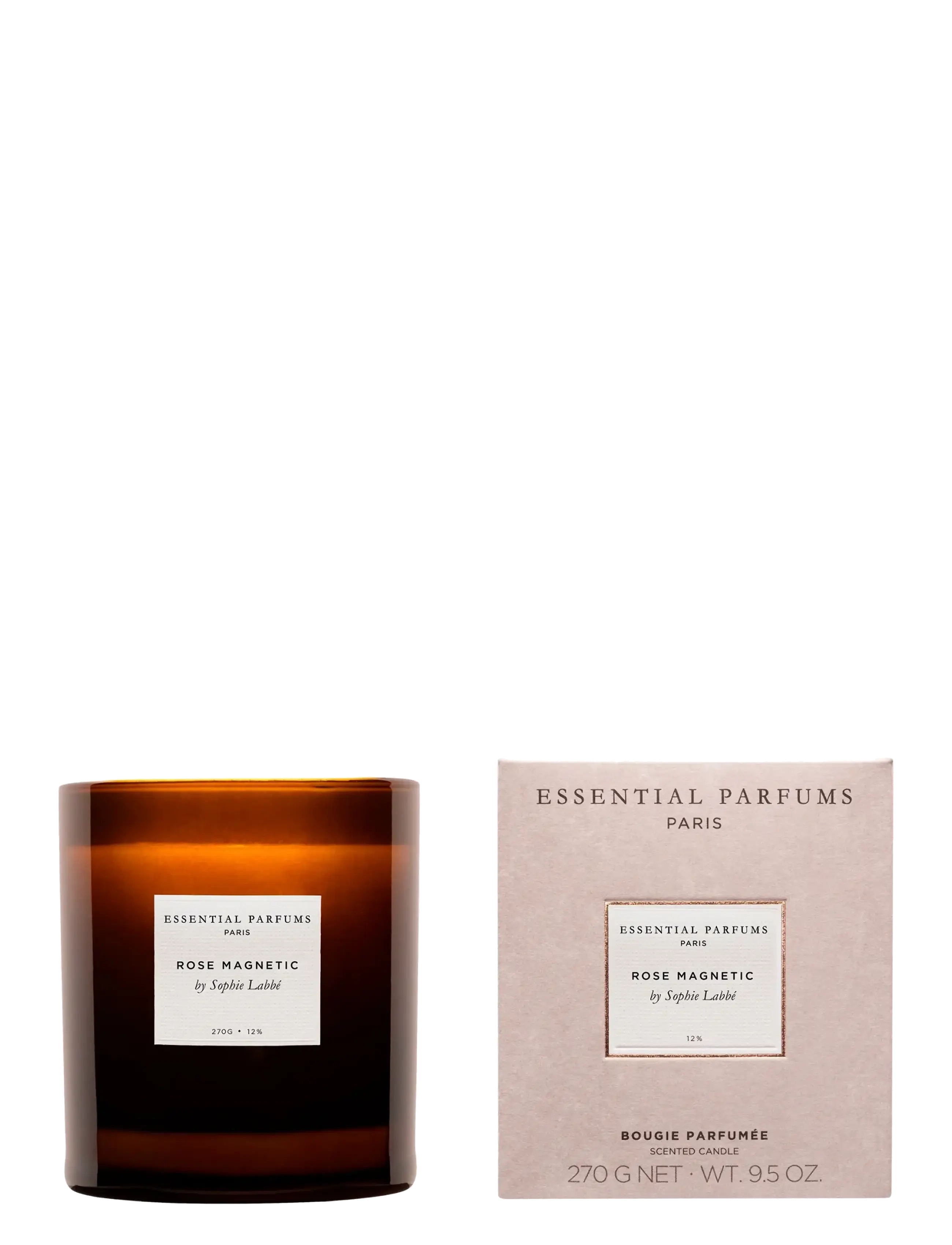 Essential Parfums - Rose Magnetic By Sophie Labbé Candle 270g - over 500 kr - clear - 1