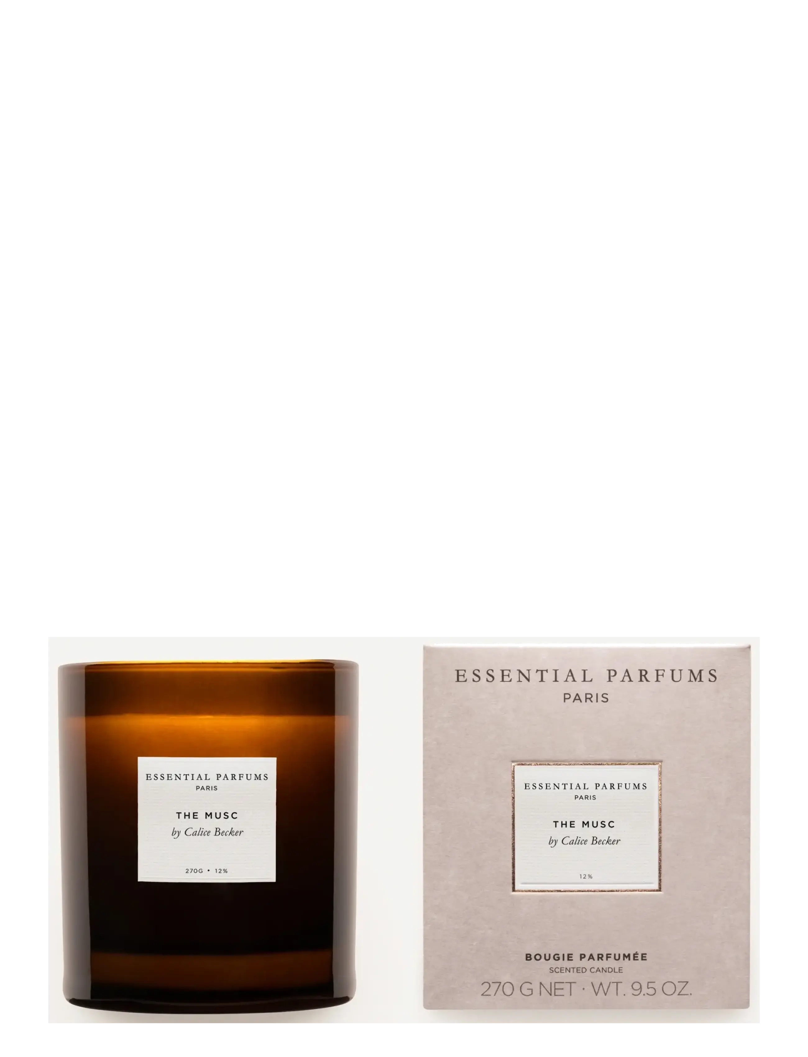Essential Parfums - The Musc By Calice Becker Candle 270g - mellem 200-500 kr - clear - 2