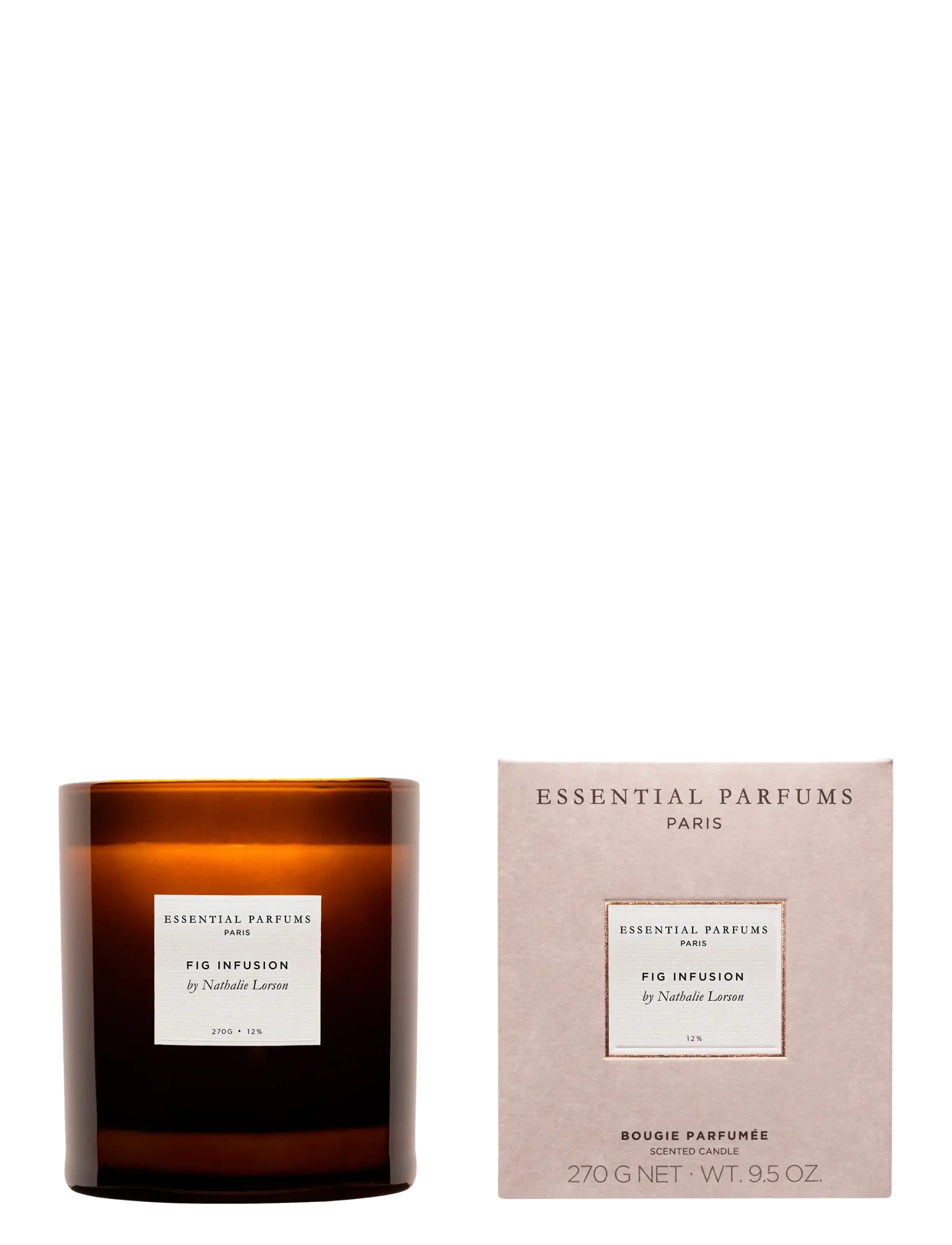 Essential Parfums - Fig Infusion By Nathalie Lorson Candle 270g - mellem 200-500 kr - clear - 4