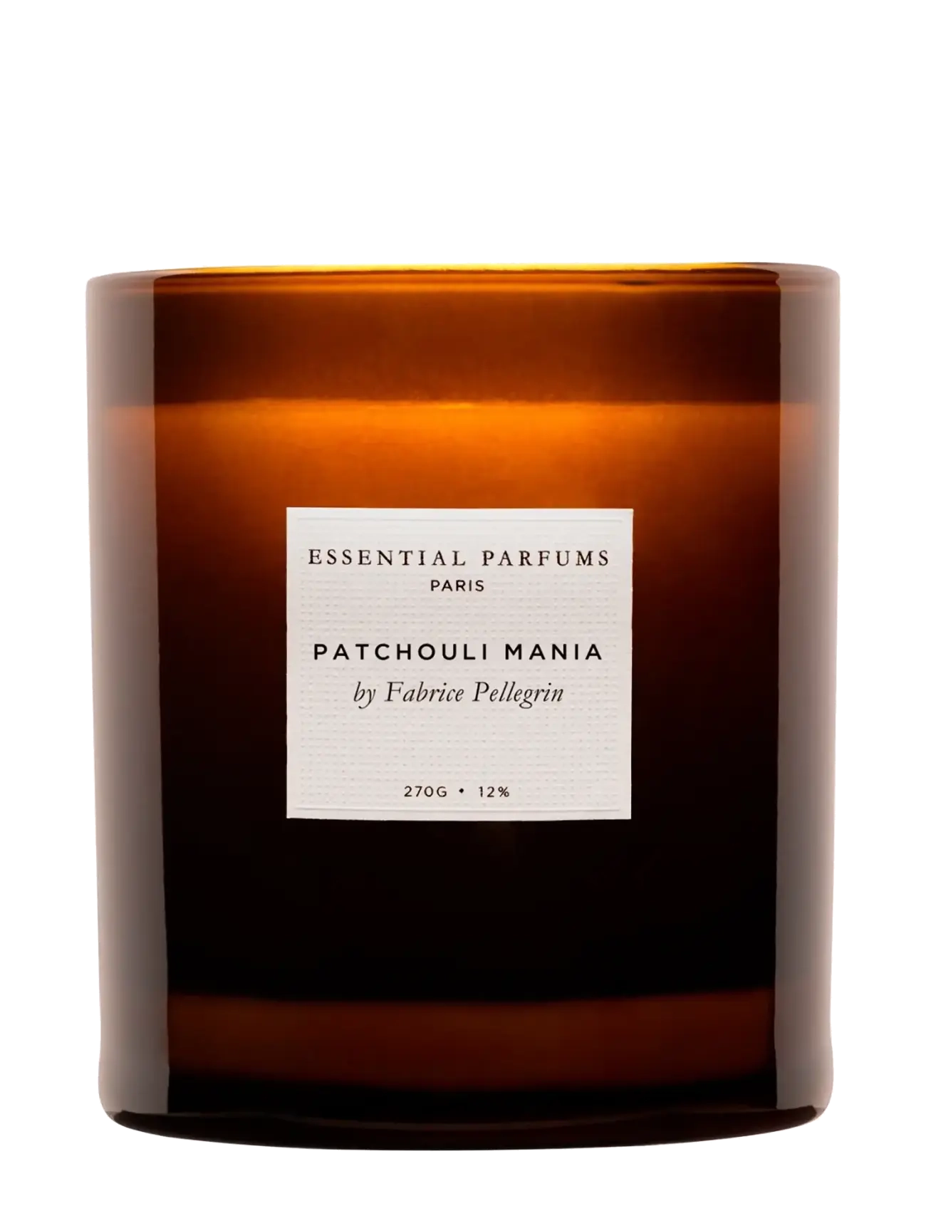 Essential Parfums Patchouli Mania By Fabrice Pellegrin Candle 270g - Parfymer & dufter - CLEAR / undefined