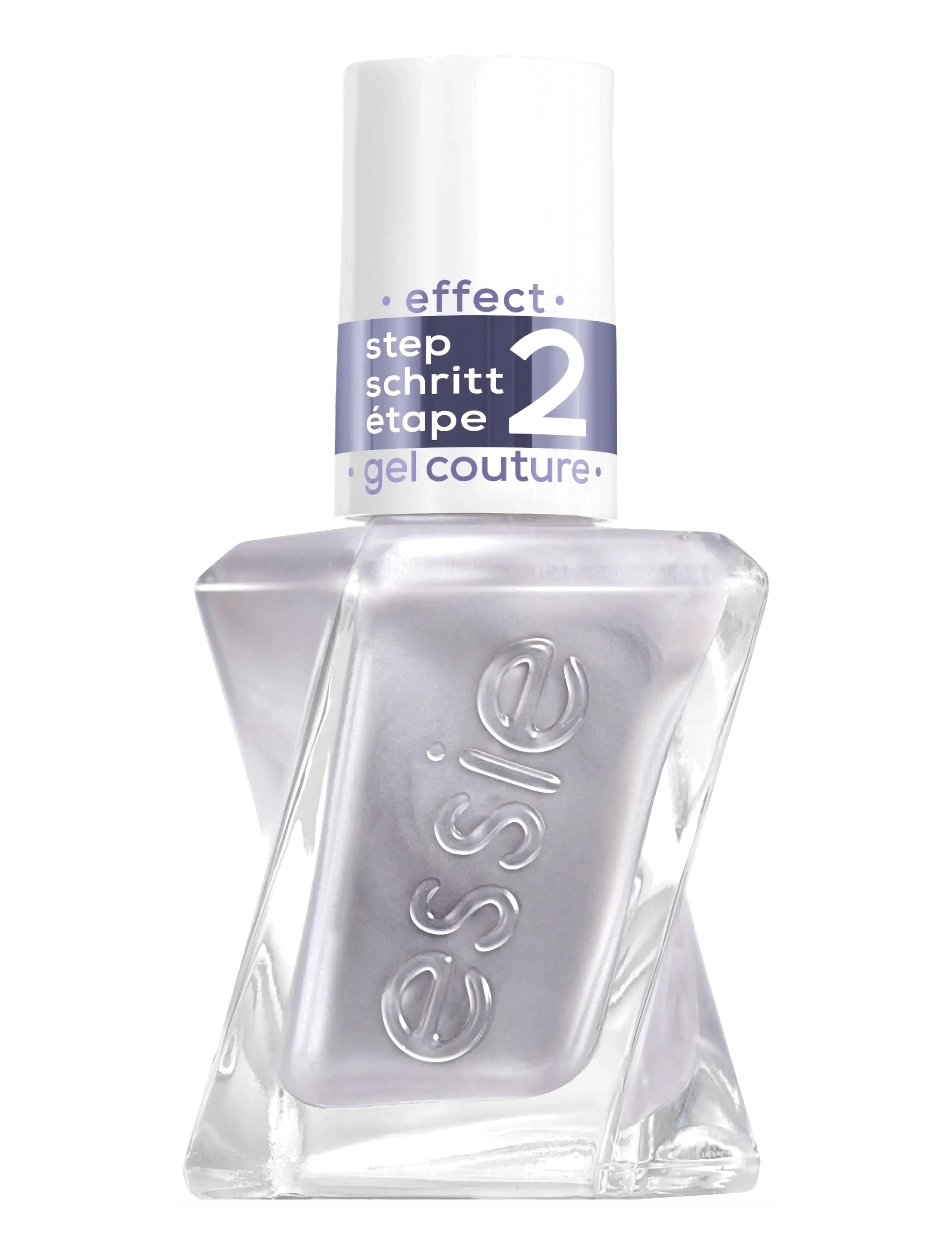 Essie Gel Couture Specialeffekt Nagellack 564 Glazed Chrome 13,5 Ml, Base & Top Coat, Sølv, Str: 13.5 ML