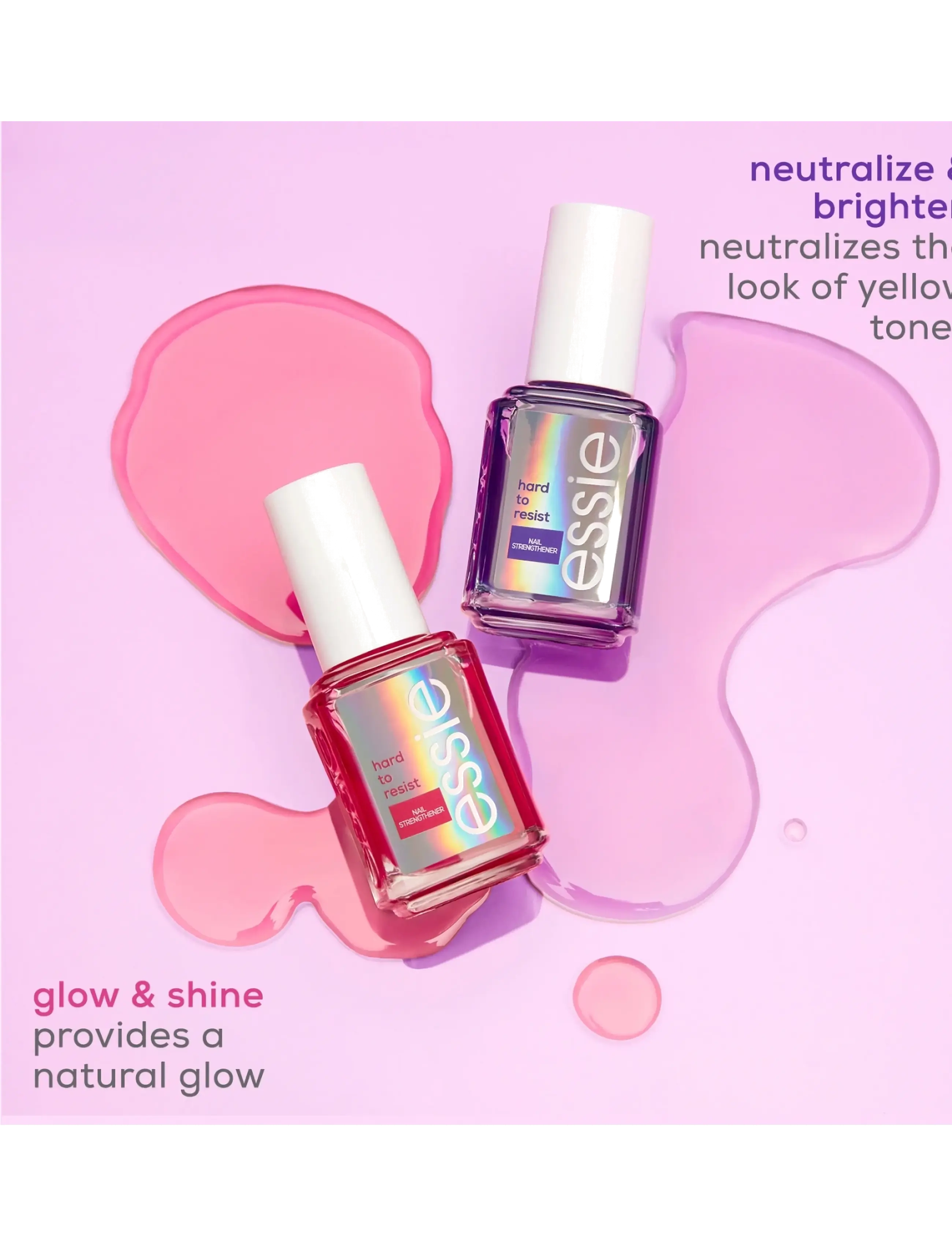 Essie - essie hard to resist neutralize & brighten sheer violet - transparent - 4