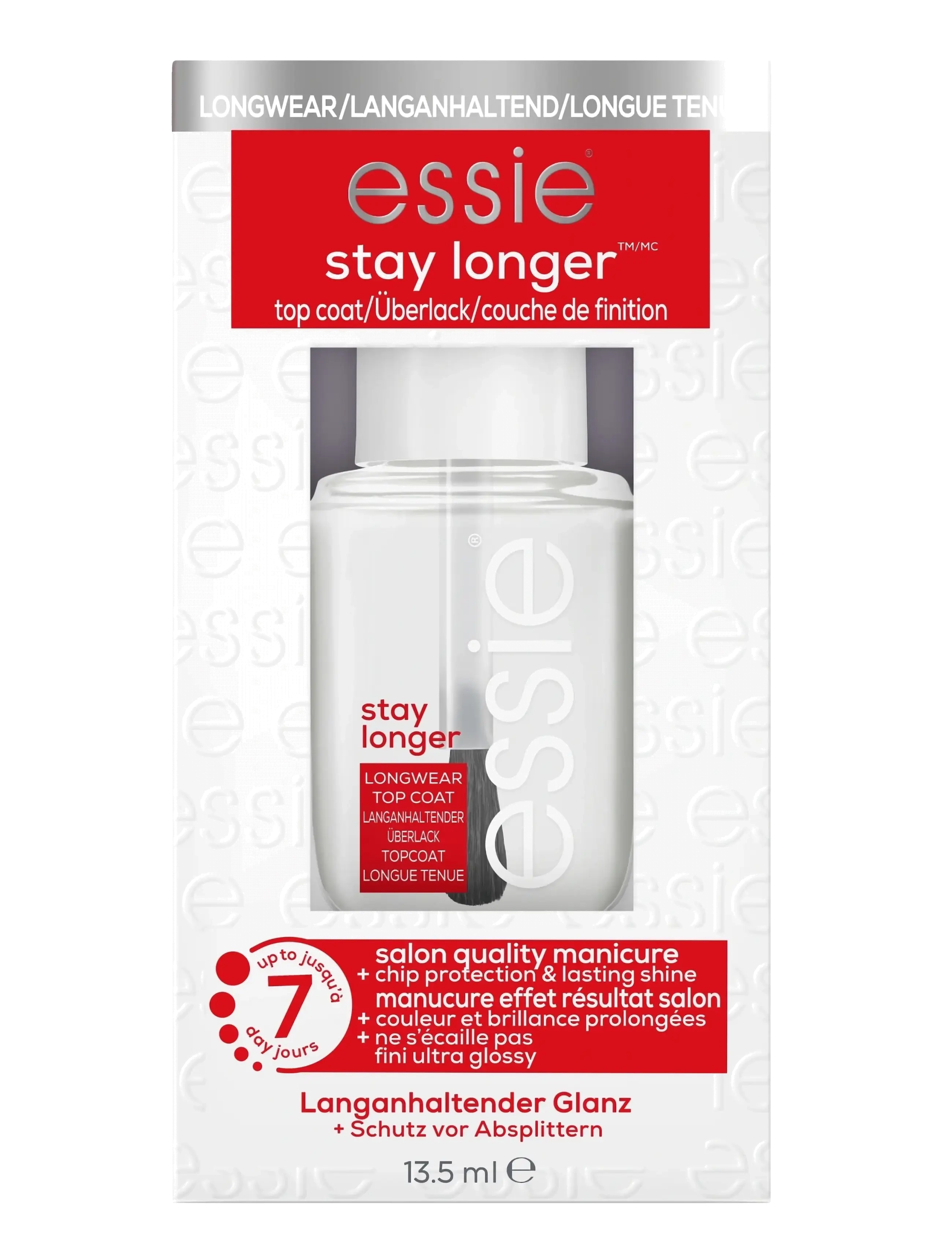 Essie - essie top coat stay longer longwear topcoat - sminke - stay longer . - 1