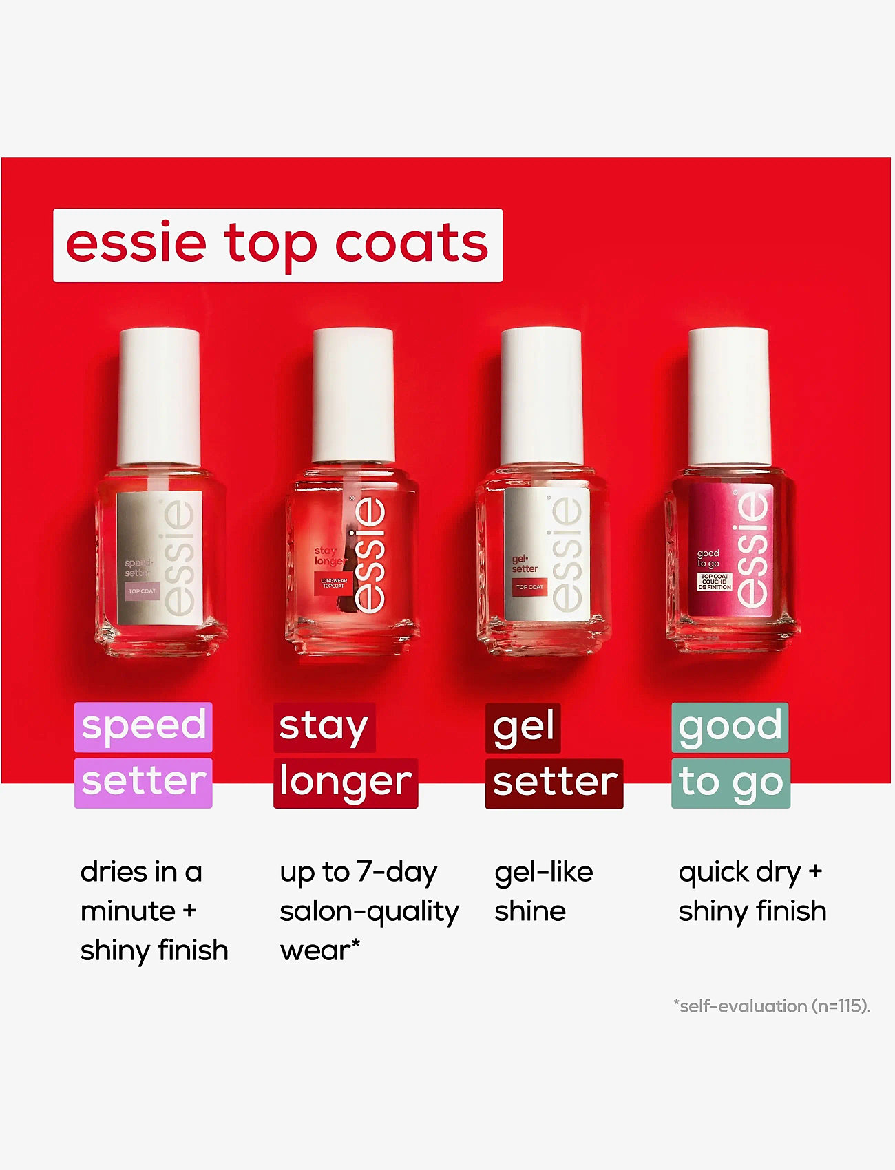 Essie - essie top coat stay longer longwear topcoat - stay longer . - 3