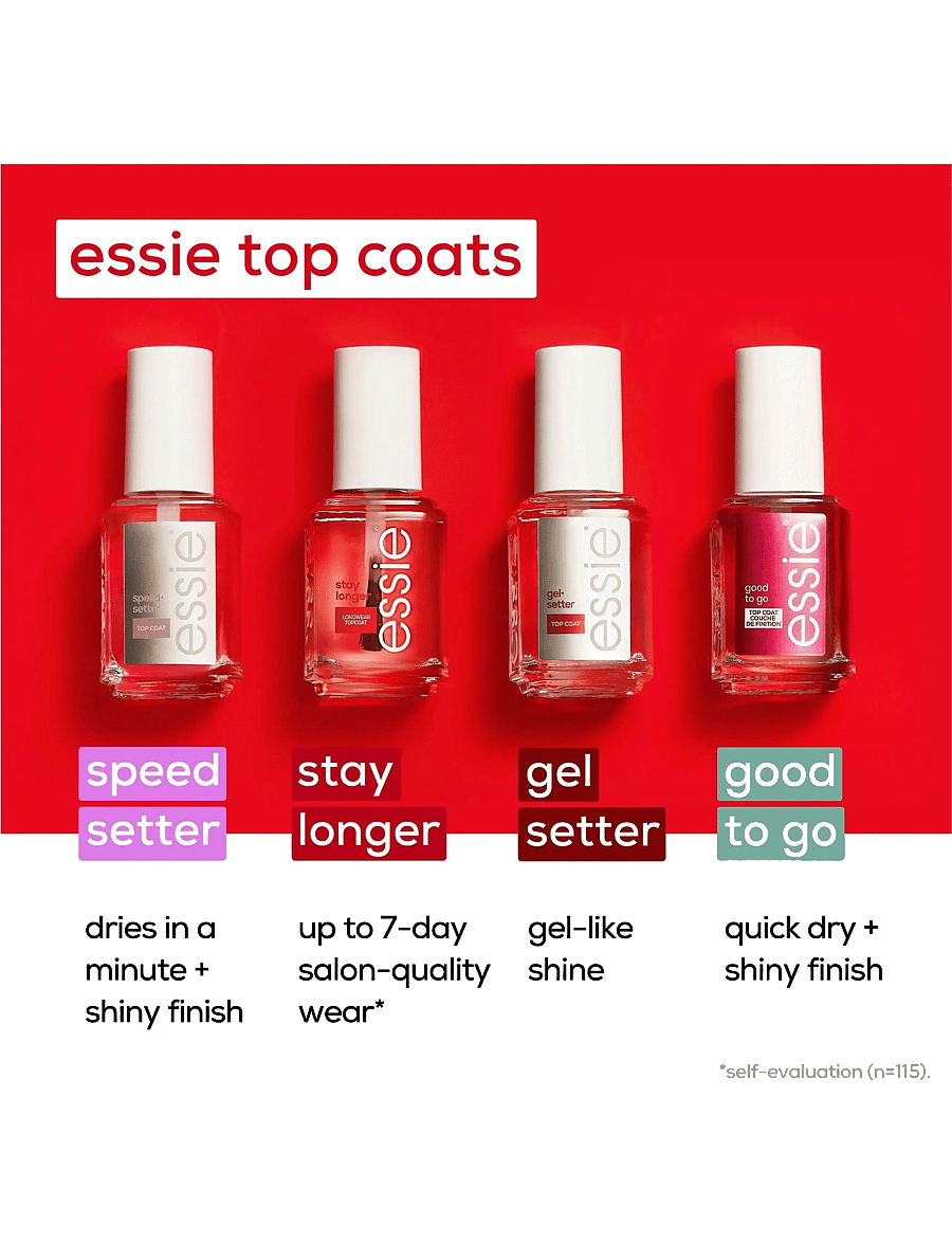 Essie - essie top coat stay longer longwear topcoat - smink - stay longer . - 2
