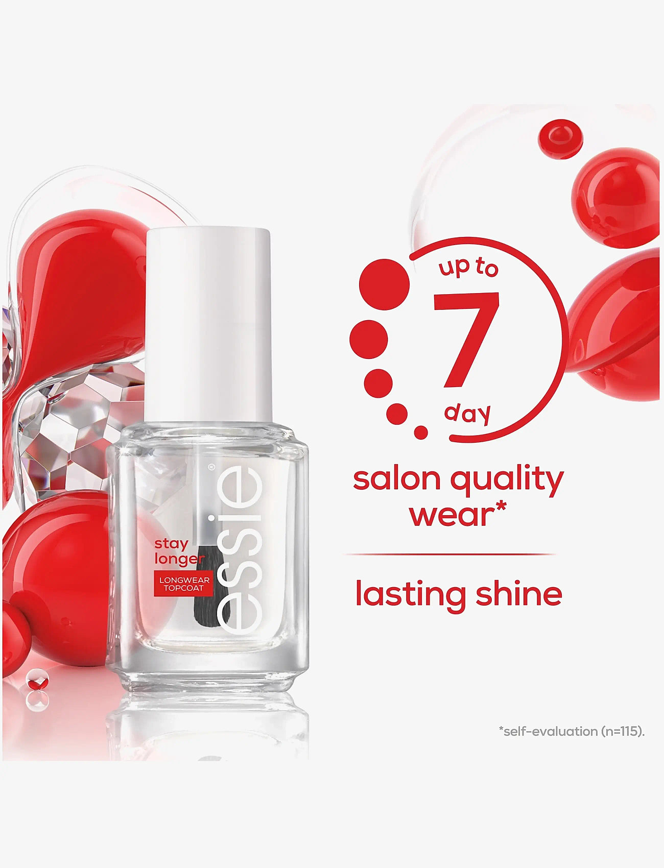 Essie - essie top coat stay longer longwear topcoat - meikit - stay longer . - 5