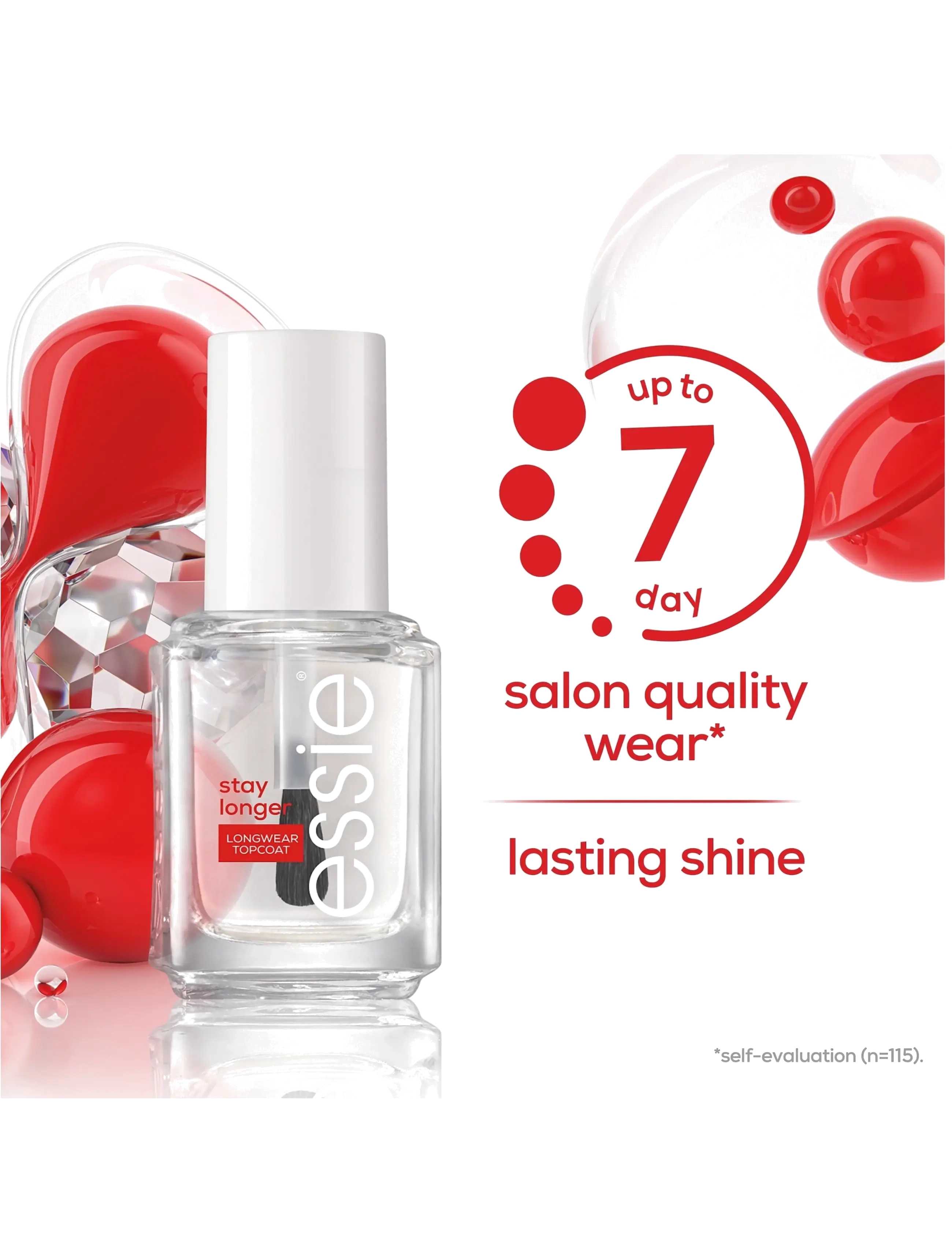 Essie - essie top coat stay longer longwear topcoat - sminke - stay longer . - 5