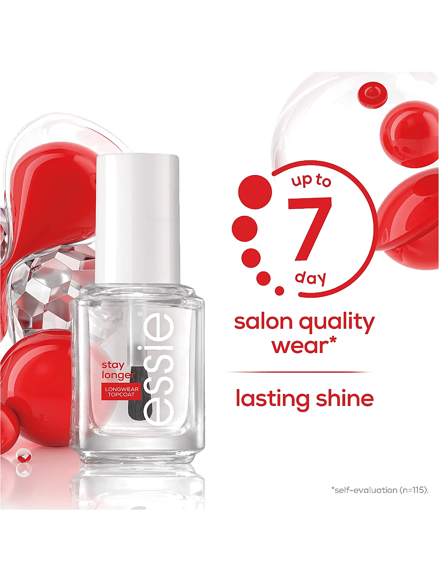 Essie - essie top coat stay longer longwear topcoat - smink - stay longer . - 5