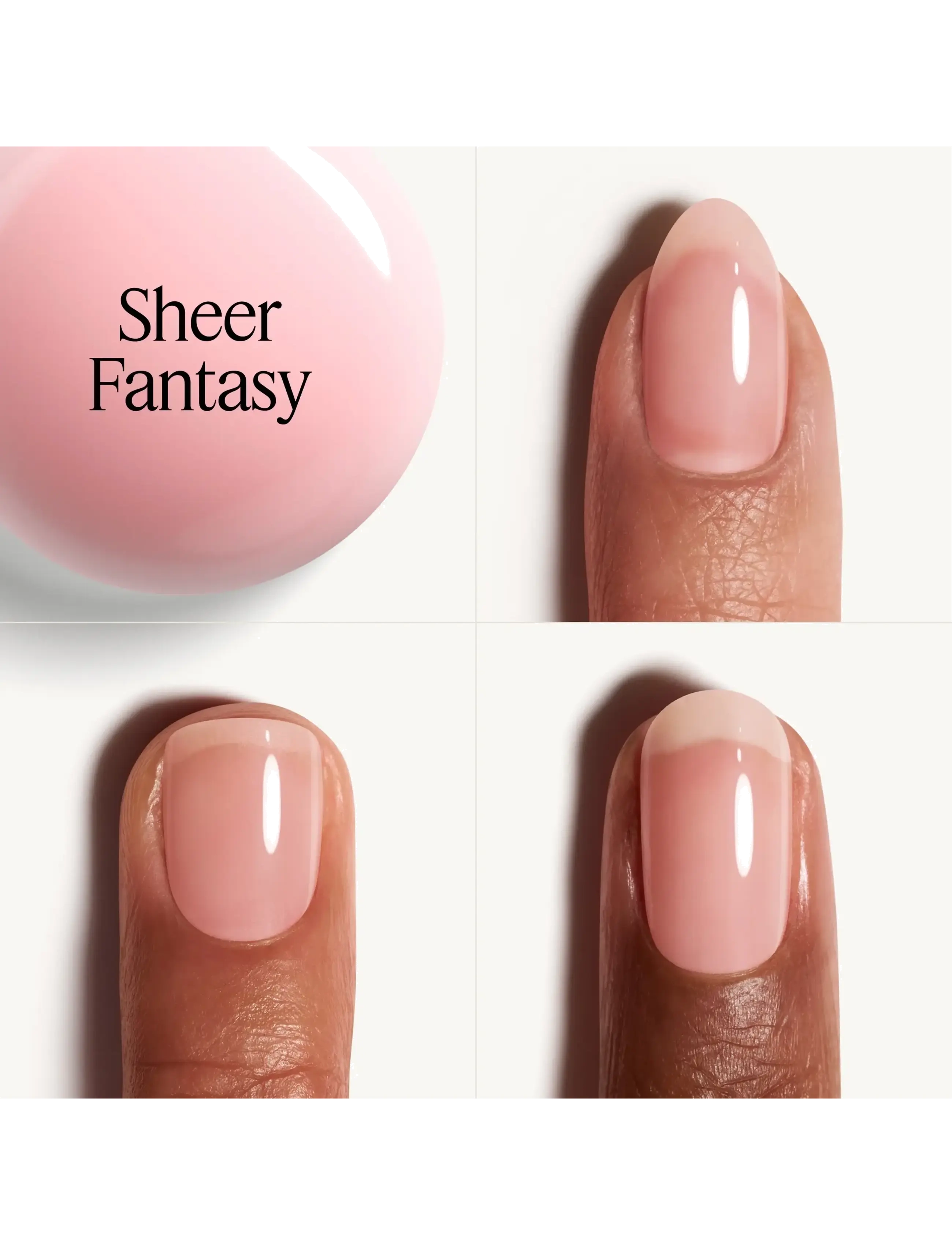 Essie - essie gel couture nail polish 10 sheer fantasy 13,5 ml - smink - sheer fantasy  10 - 1