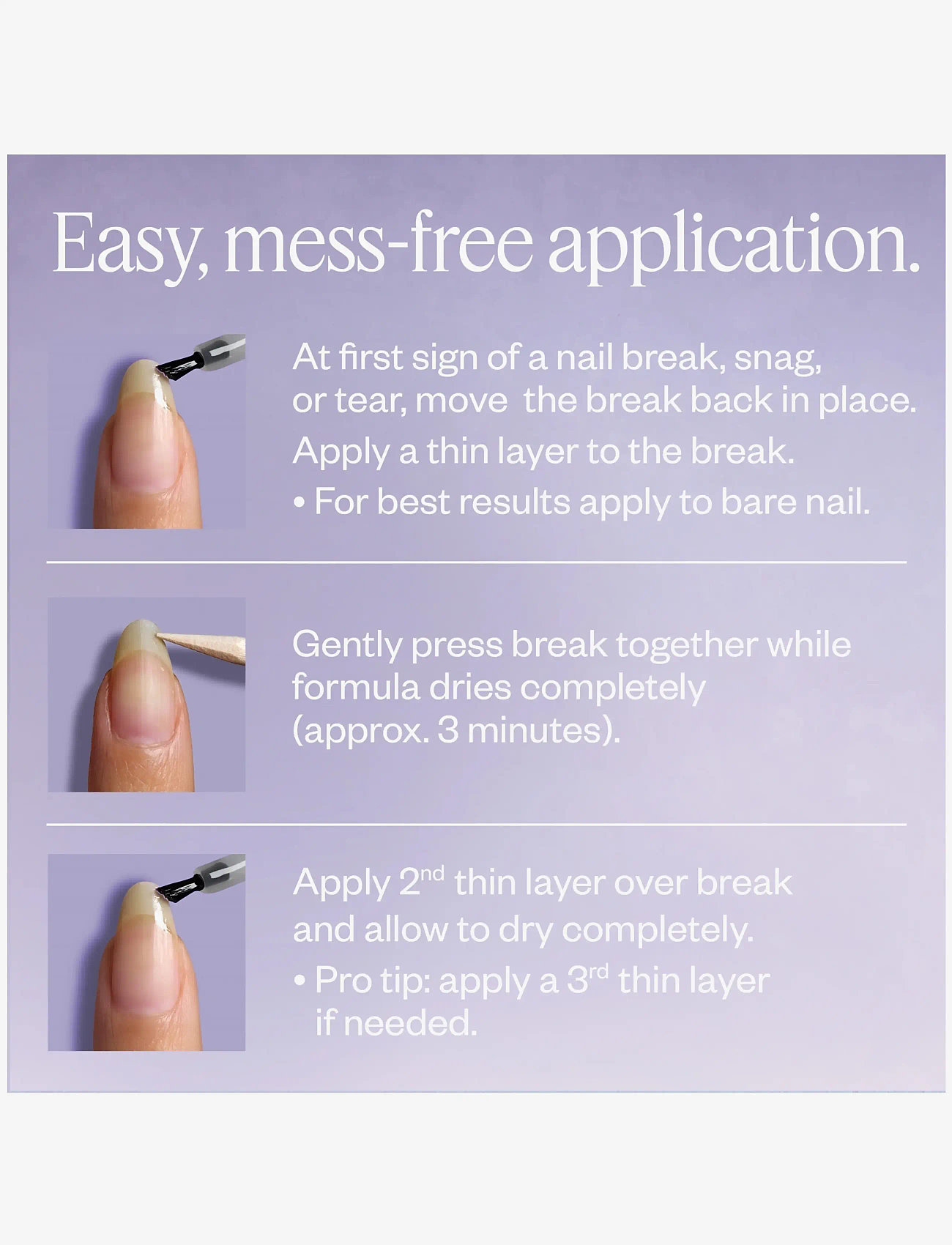 Essie - essie break fix liquid nail patch - festtøj til outletpriser - transparent - 4