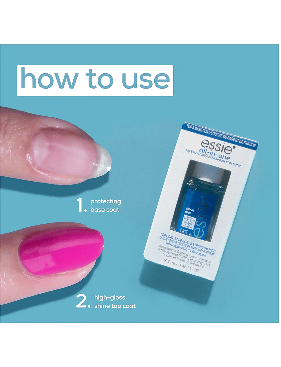 Essie - essie base coat all in one - makeup - all-in-one top & base coat - 2