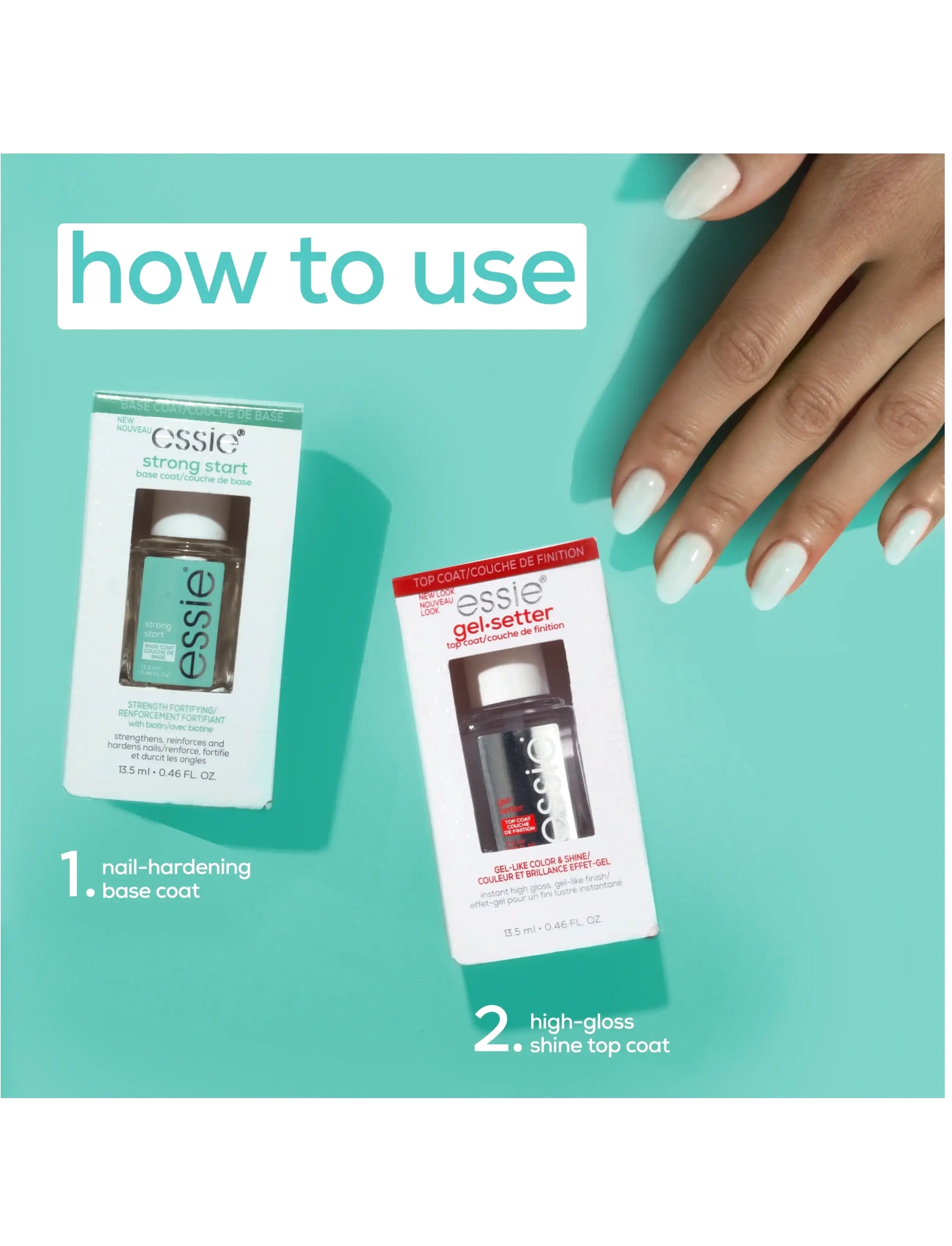 Essie - essie Care Strong Start Base Coat - redo för date night - as strong as it gets base coat - 3