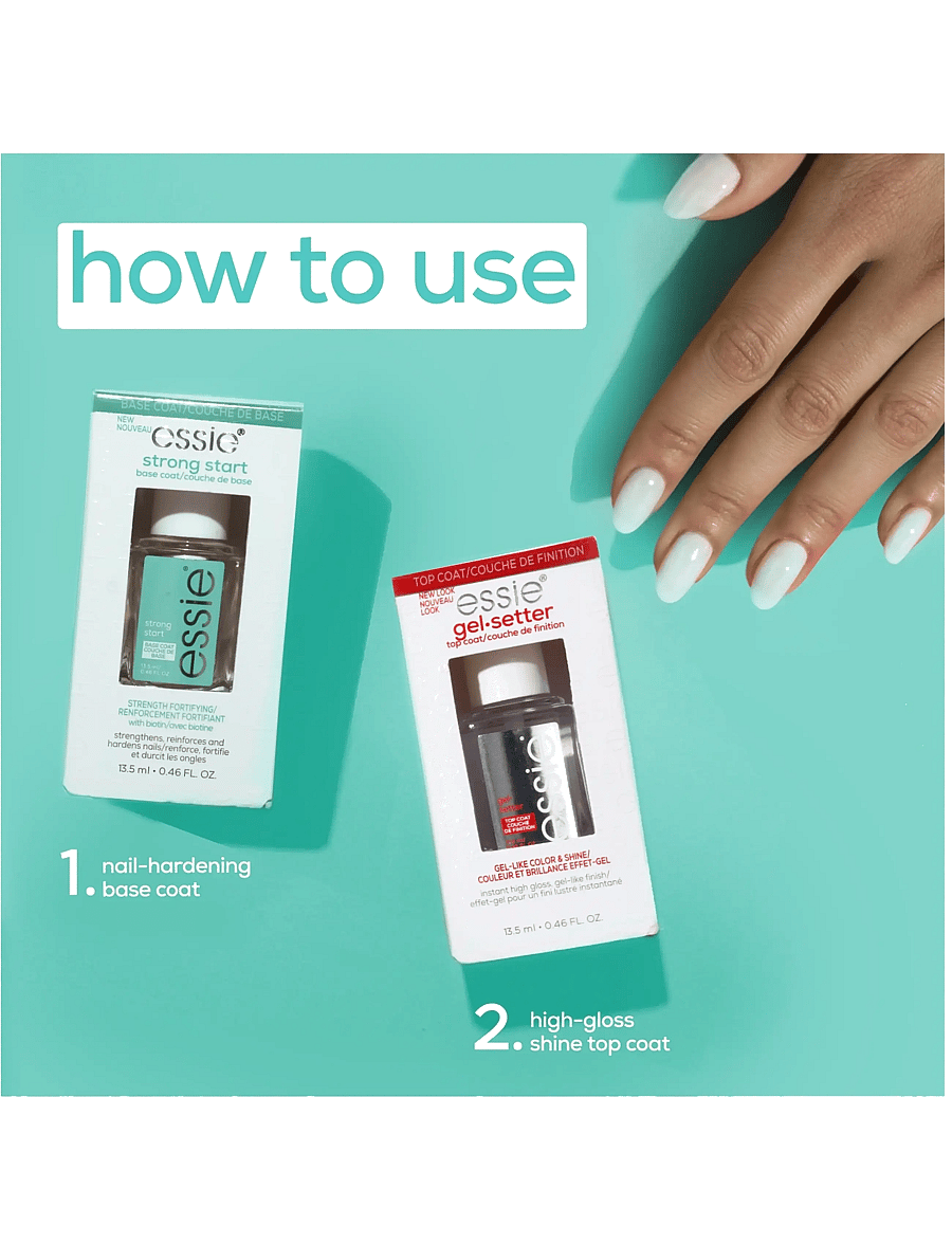 Essie - essie Care Strong Start Base Coat - bliv klar til date night - as strong as it gets base coat - 3