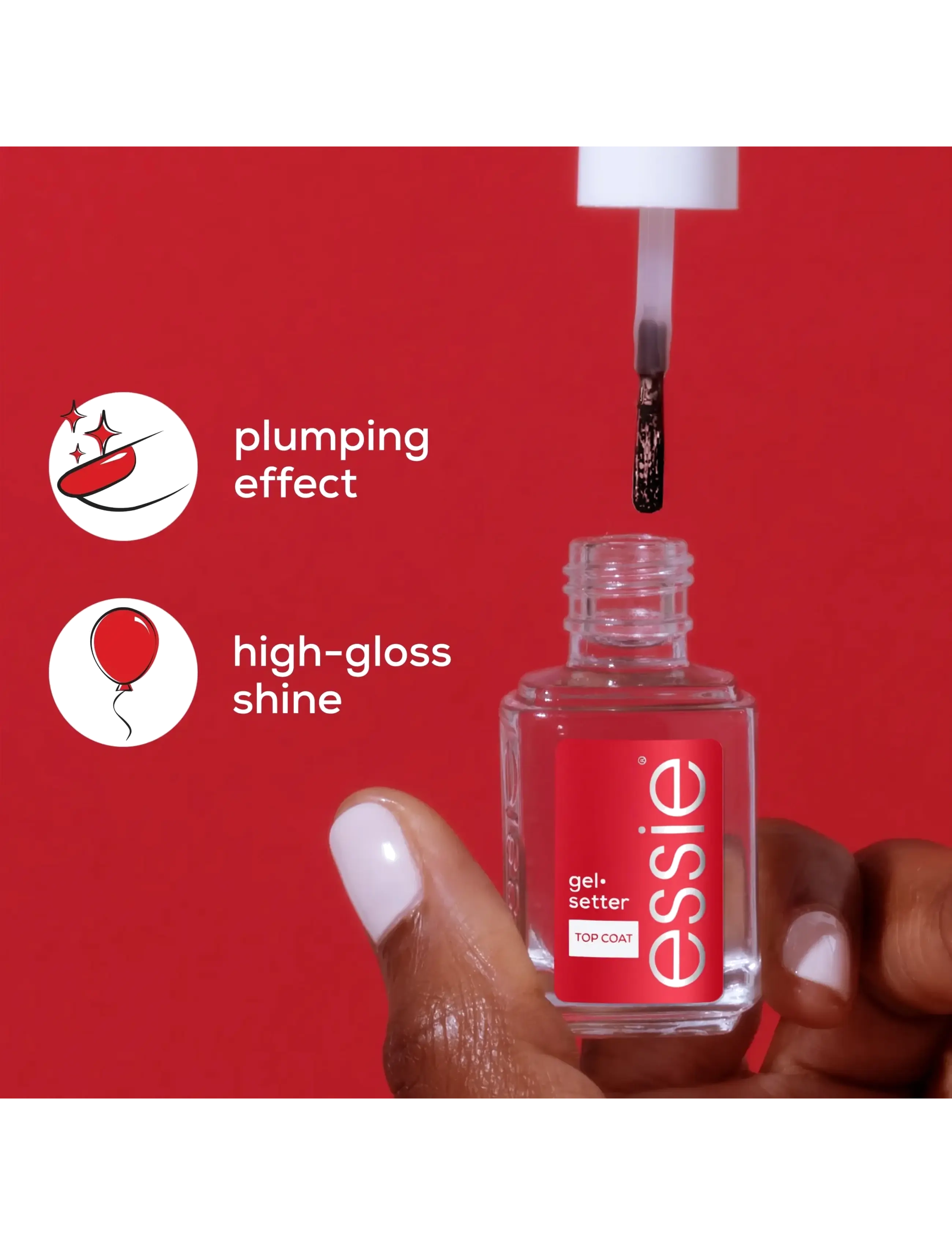 Essie - essie gel setter top coat 13,5 ml - base & top coat - gel setter top coat - 3