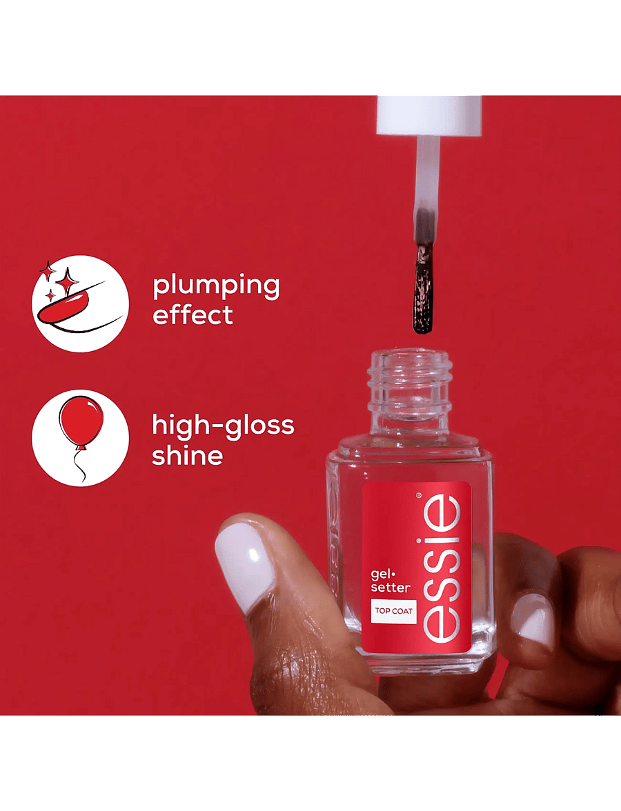 Essie - essie gel setter top coat 13,5 ml - förðunarvörur - gel setter top coat - 3