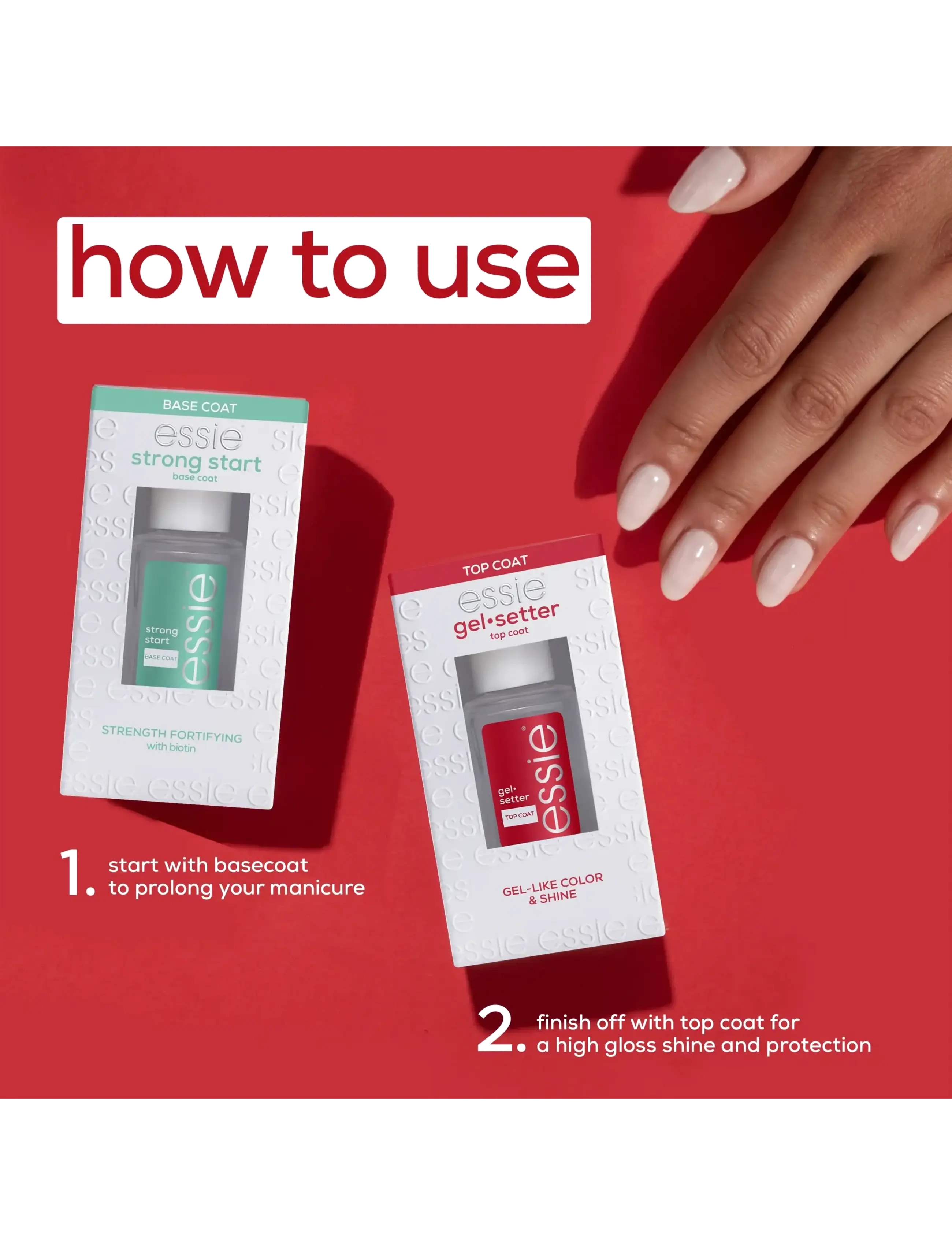 Essie Gel Setter Top Coat bas- & topplack dam – bild 5