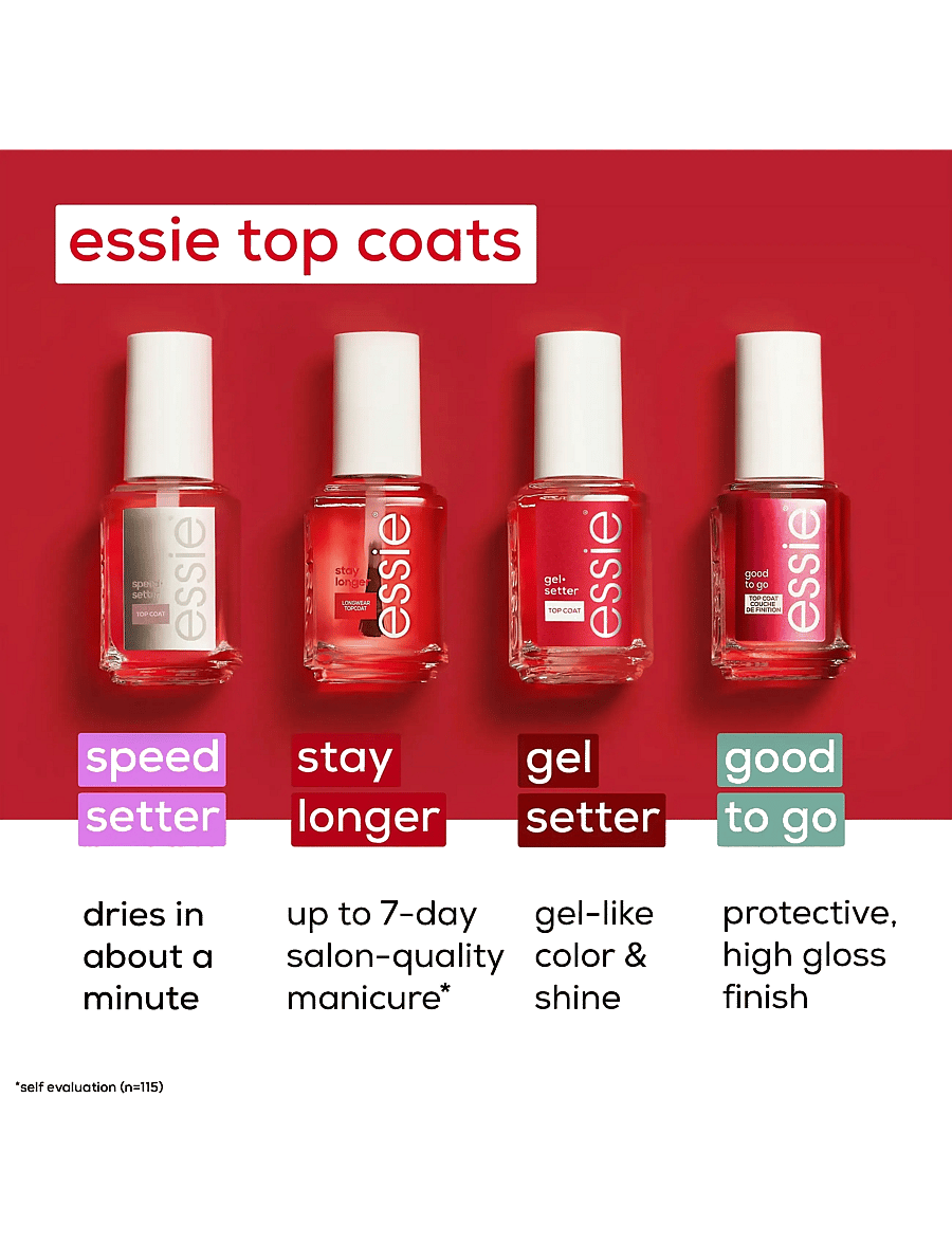 Essie - essie gel setter top coat 13,5 ml - förðunarvörur - gel setter top coat - 5