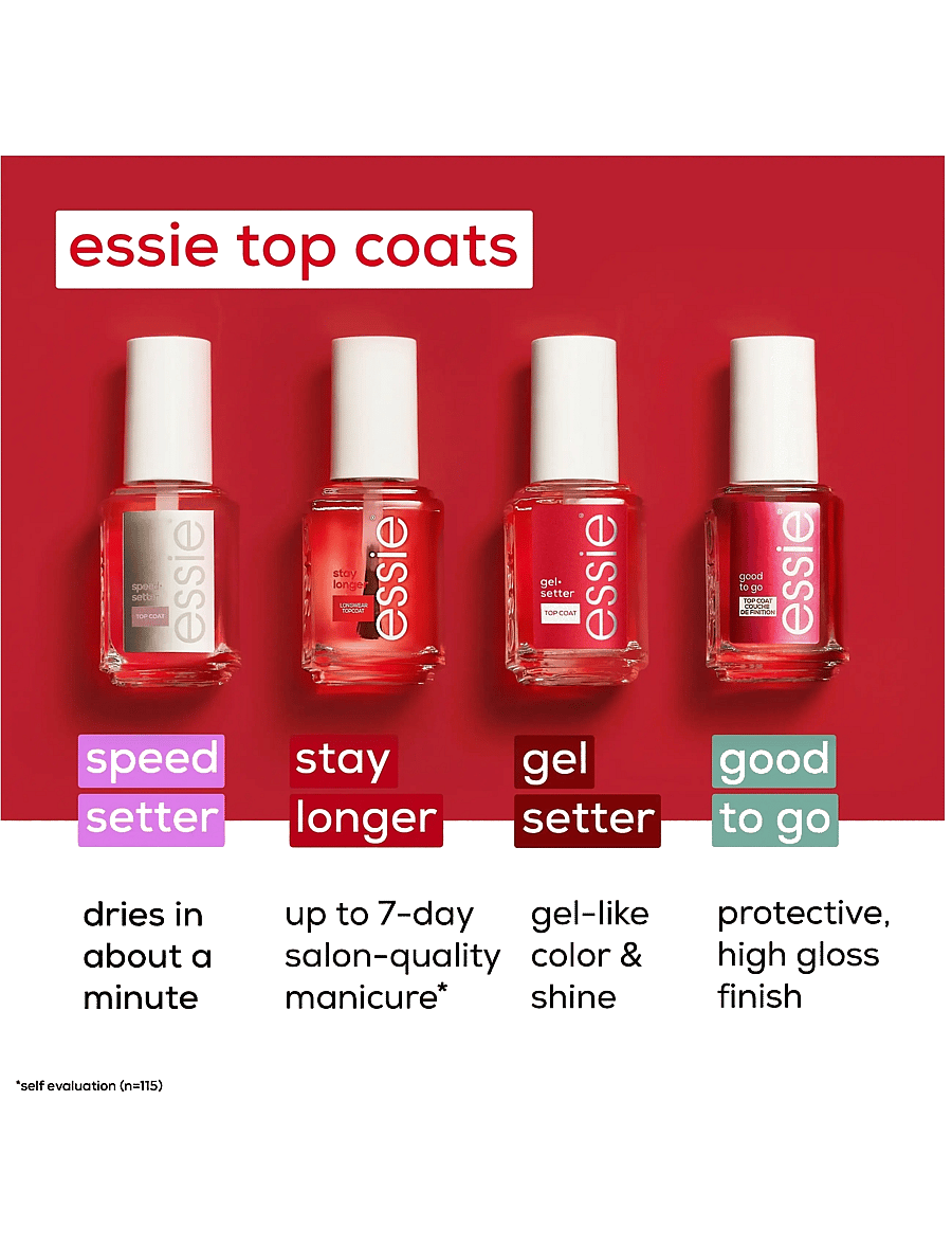 Essie - essie top coat gel setter - makeup - gel setter top coat - 5