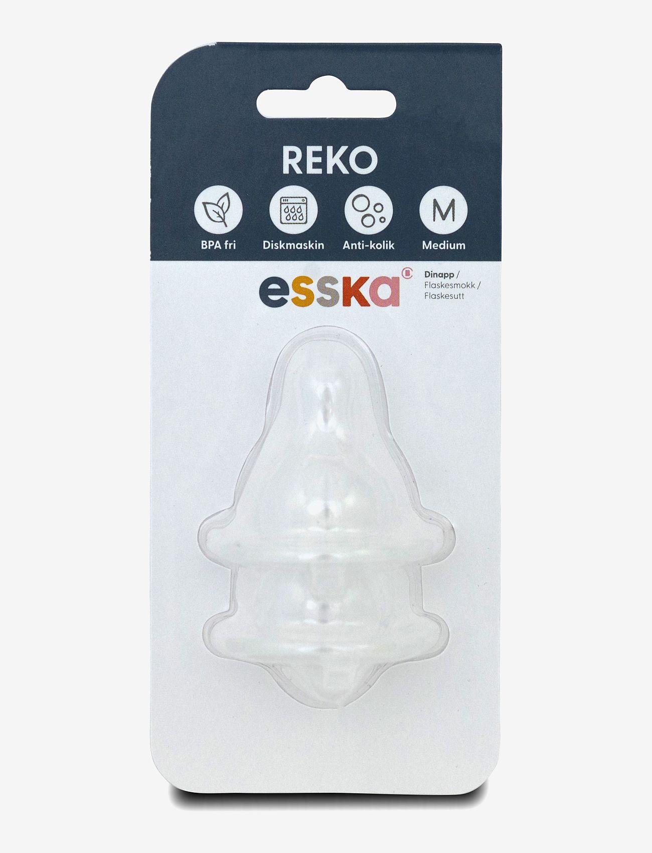 Esska - Nursing teat for Reko feedingbottle Medium - white - 0